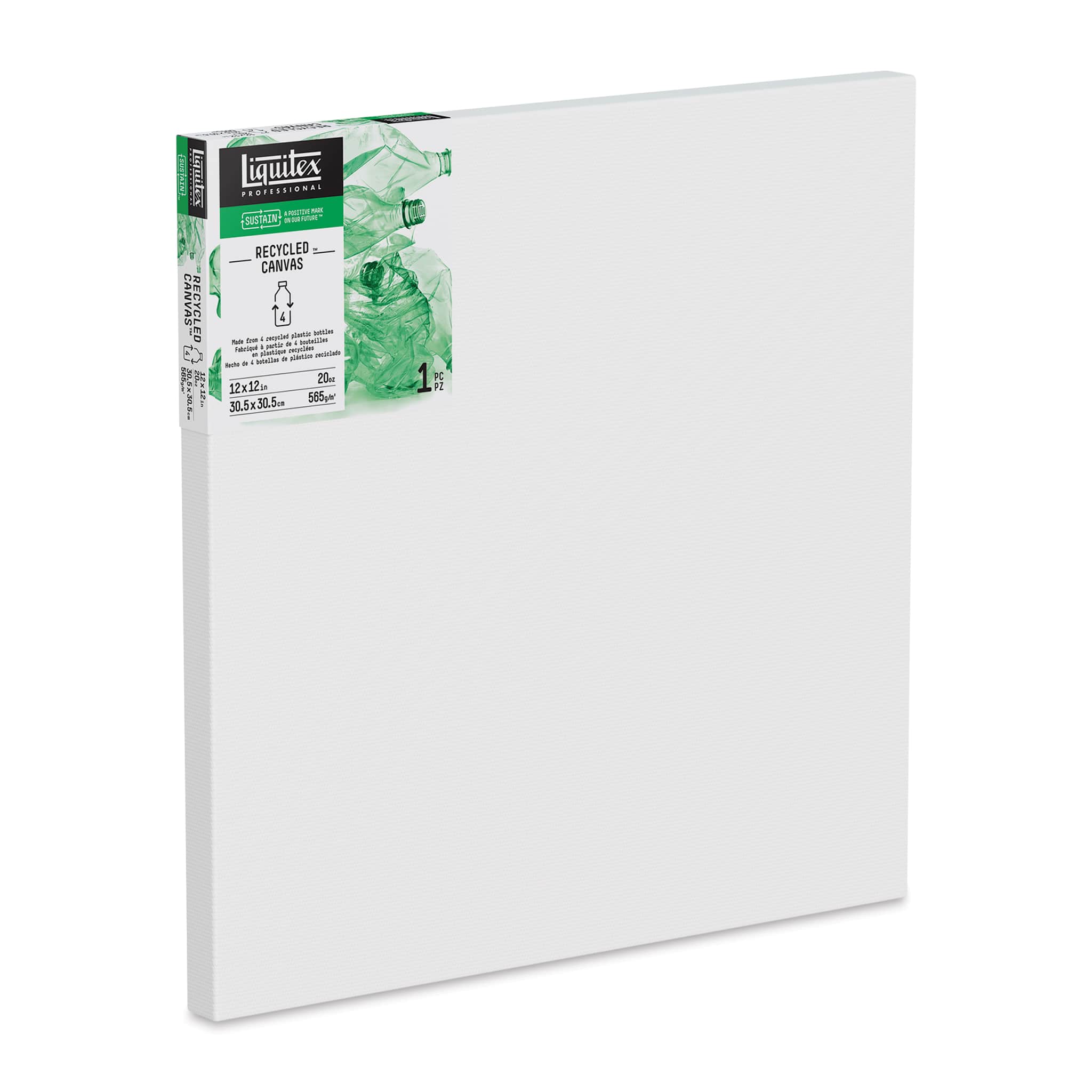 Liquitex Recycled Stretched Canvas - 12" x 12", 3/4" Traditional Profile
