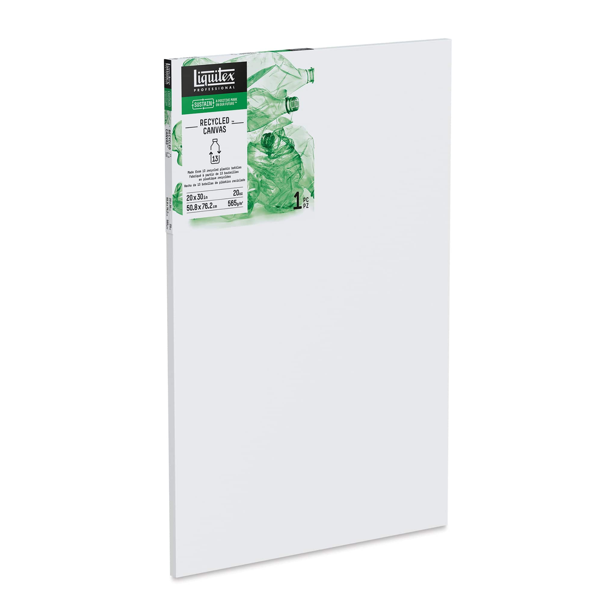 Liquitex Recycled Stretched Canvas - 20" x 30", 3/4" Traditional Profile
