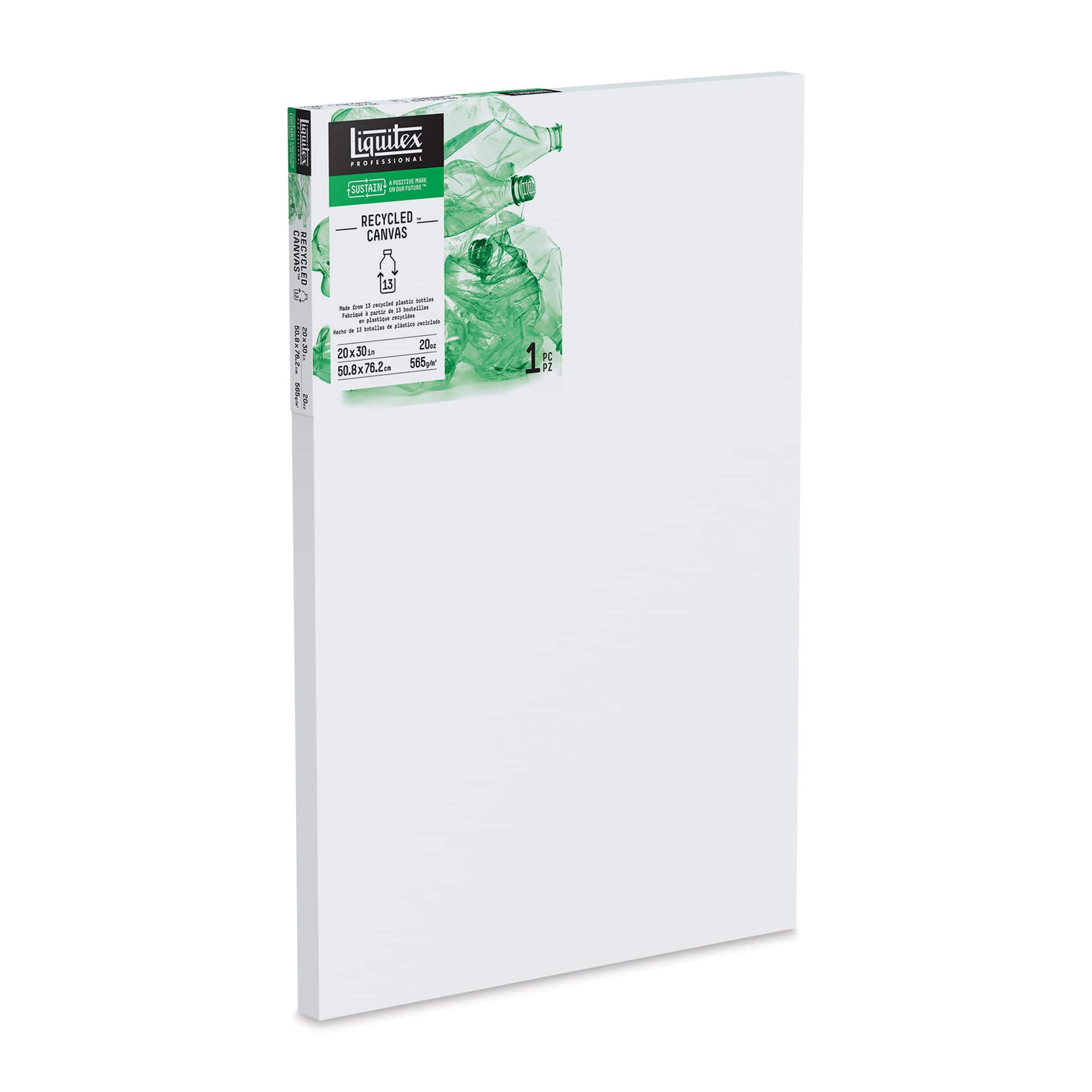 Liquitex Recycled Stretched Canvas - 20" x 30", 1-3/8" Deep Edge Profile