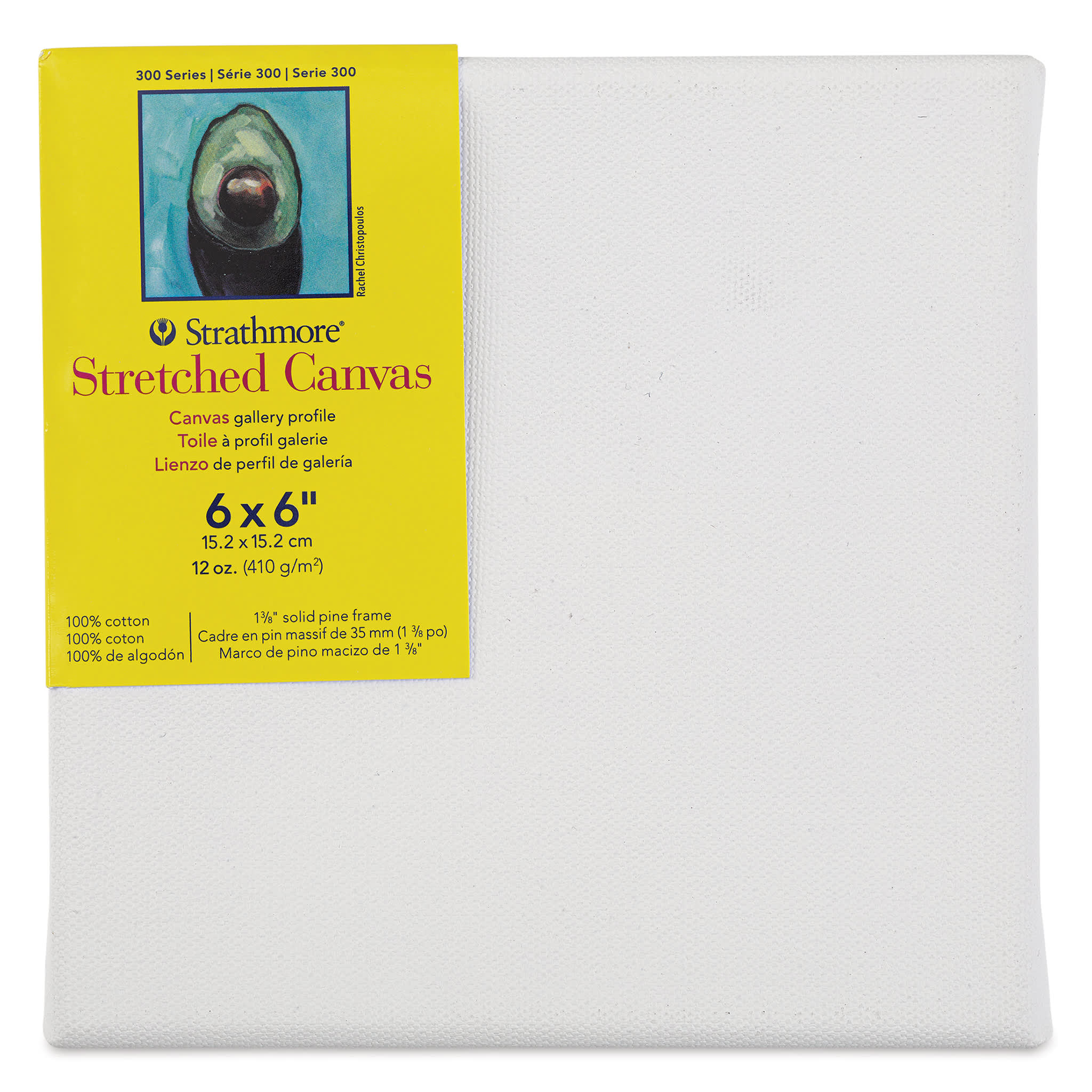 Strathmore 300 Series Stretched Cotton Canvas - 1-3/8" Profile, 6" x 6"