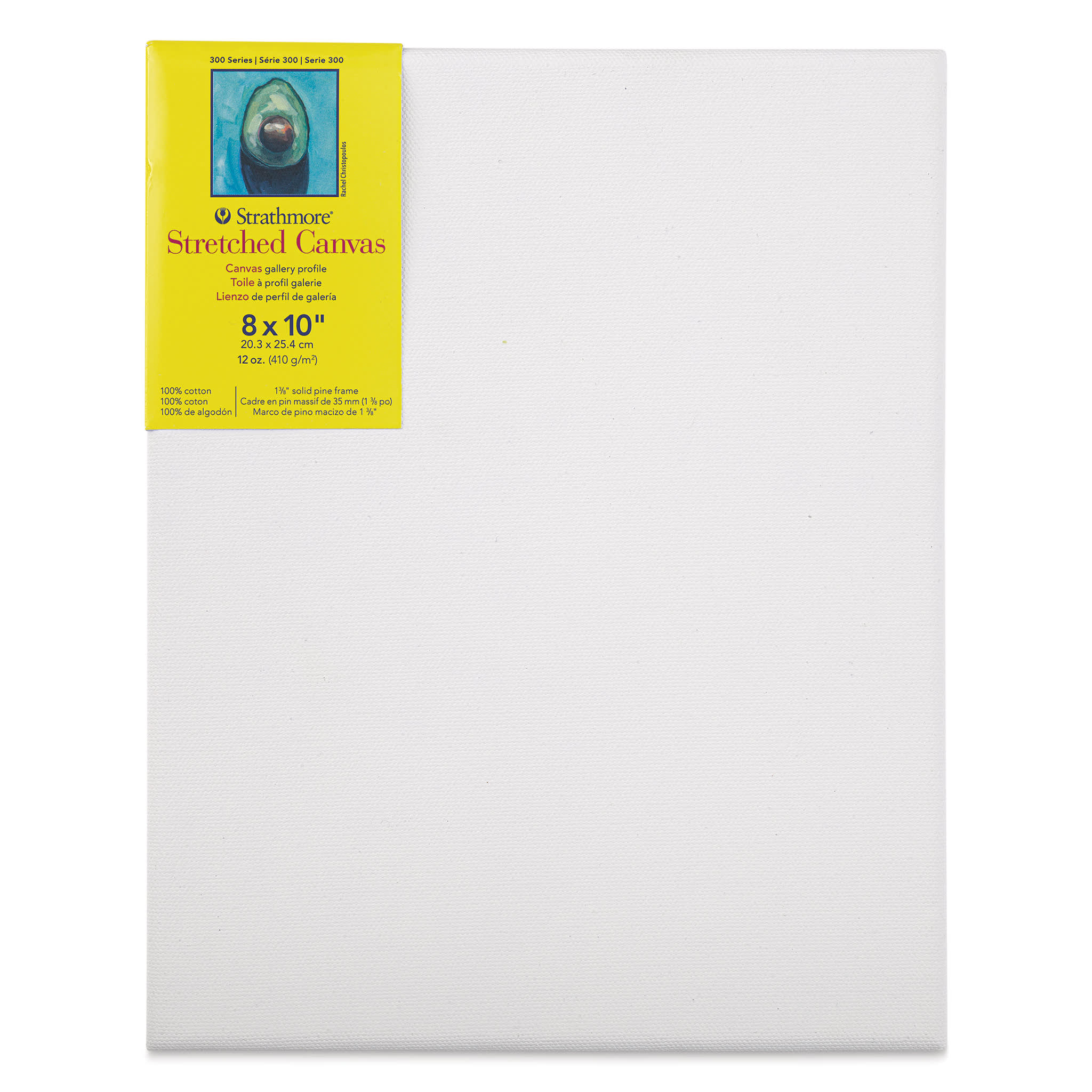 Strathmore 300 Series Stretched Cotton Canvas - 1-3/8" Profile, 8" x 10"