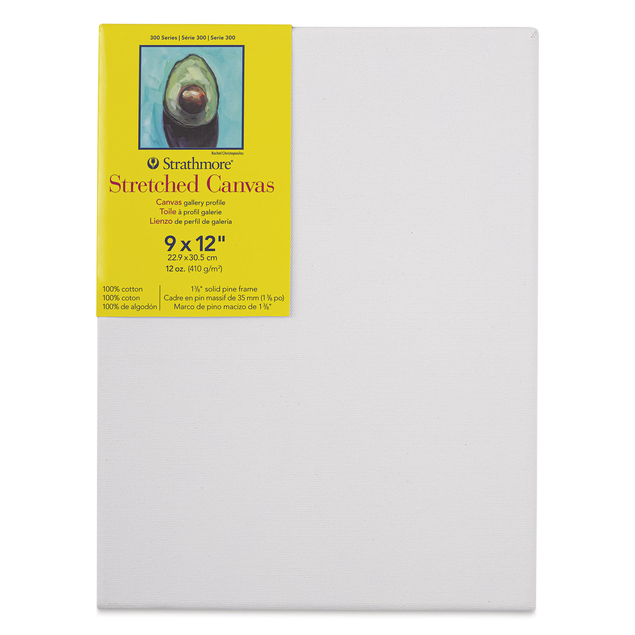 Strathmore 300 Series Stretched Cotton Canvas - 1-3/8" Profile, 9" x 12"