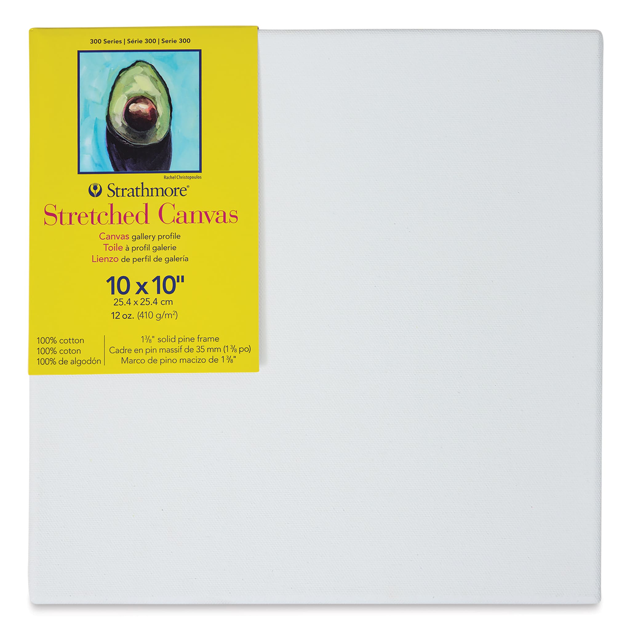 Strathmore 300 Series Stretched Cotton Canvas - 1-3/8" Profile, 10" x 10"