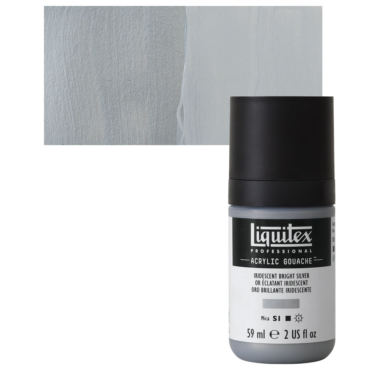 Liquitex Acrylic Gouache - Iridescent Bright Silver, 59 ml