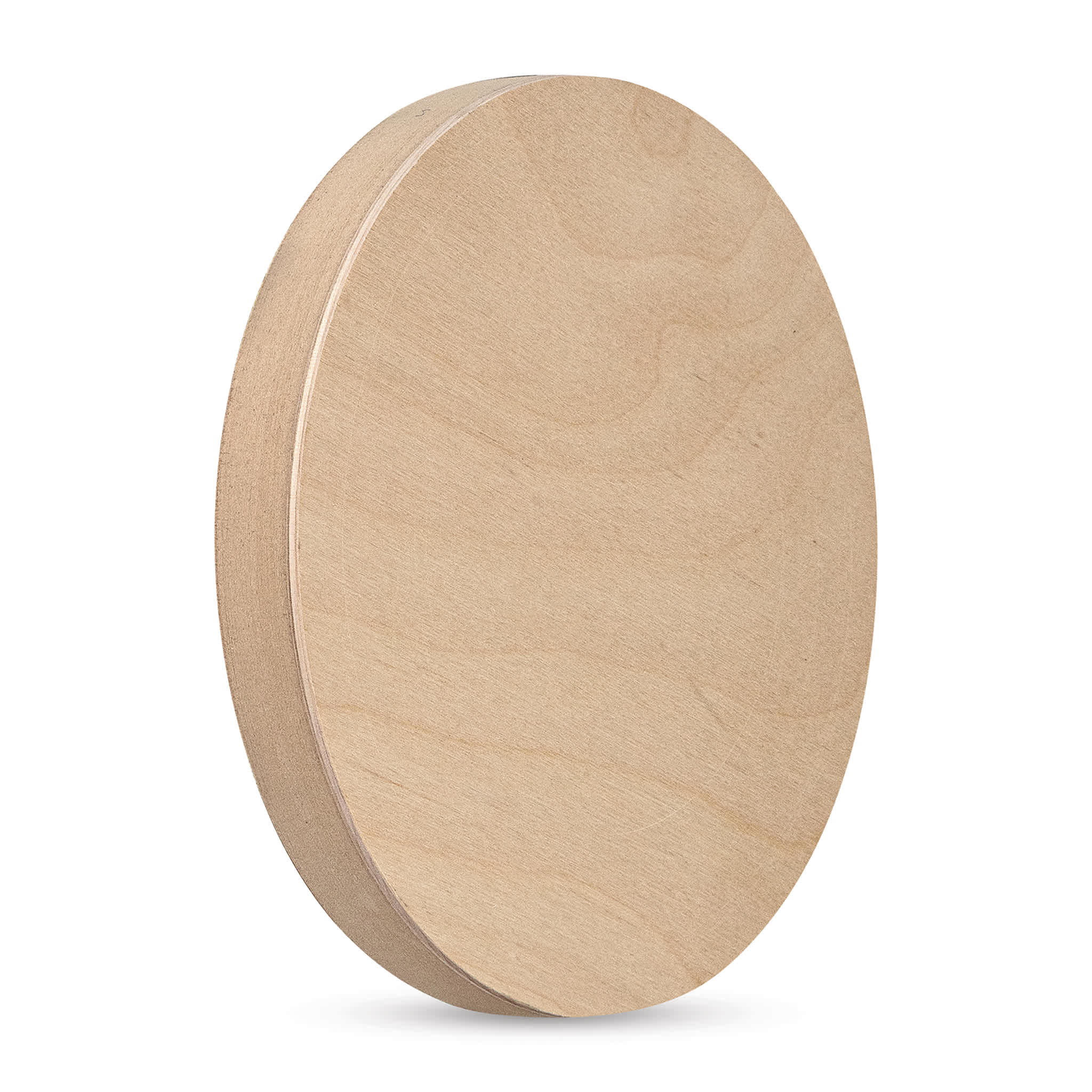American Easel Cradled Round Birch Painting Panel - 8" Dia. x 7/8" D