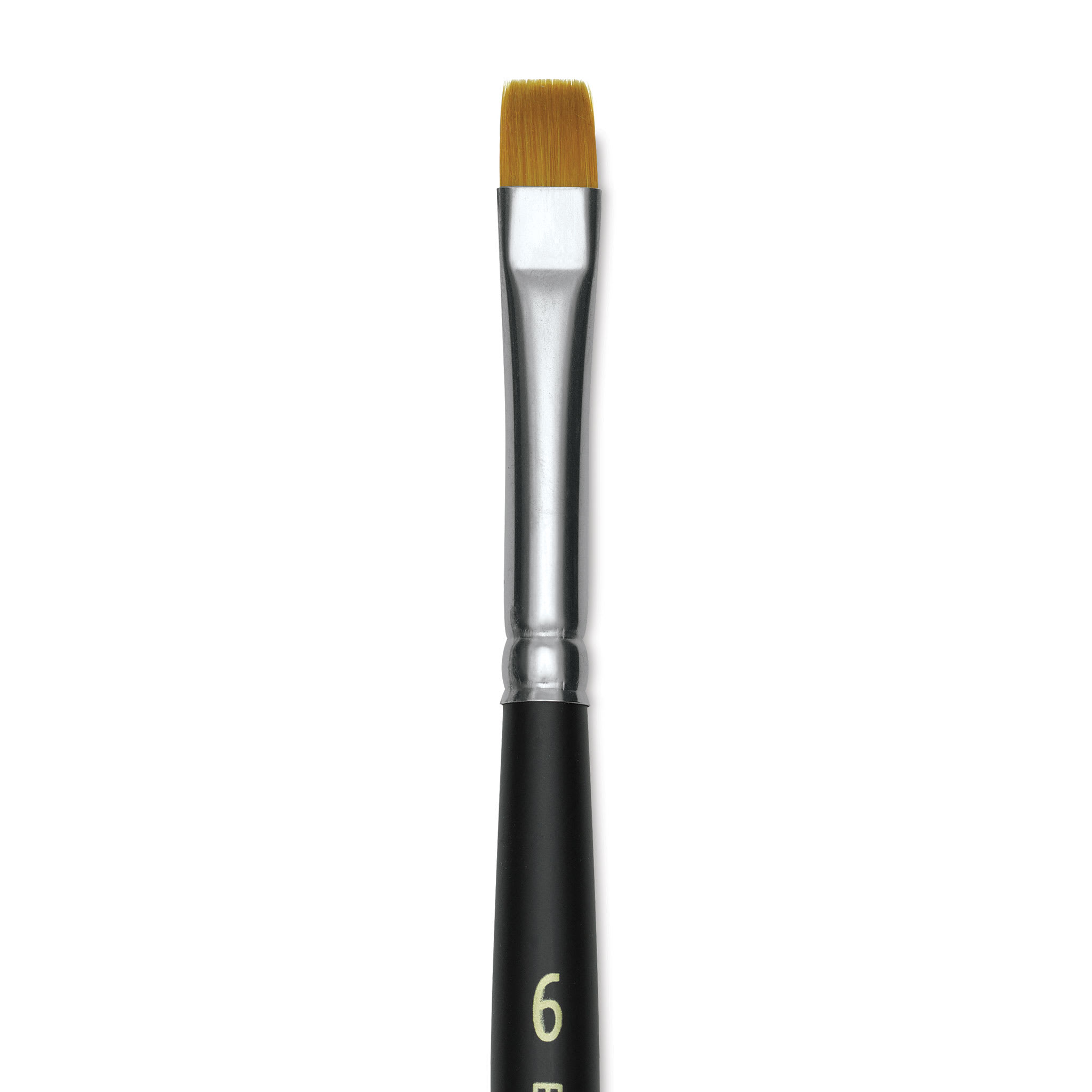 Blick Masterstroke Golden Taklon Brush - Chisel Blender, Short Handle, Size 6
