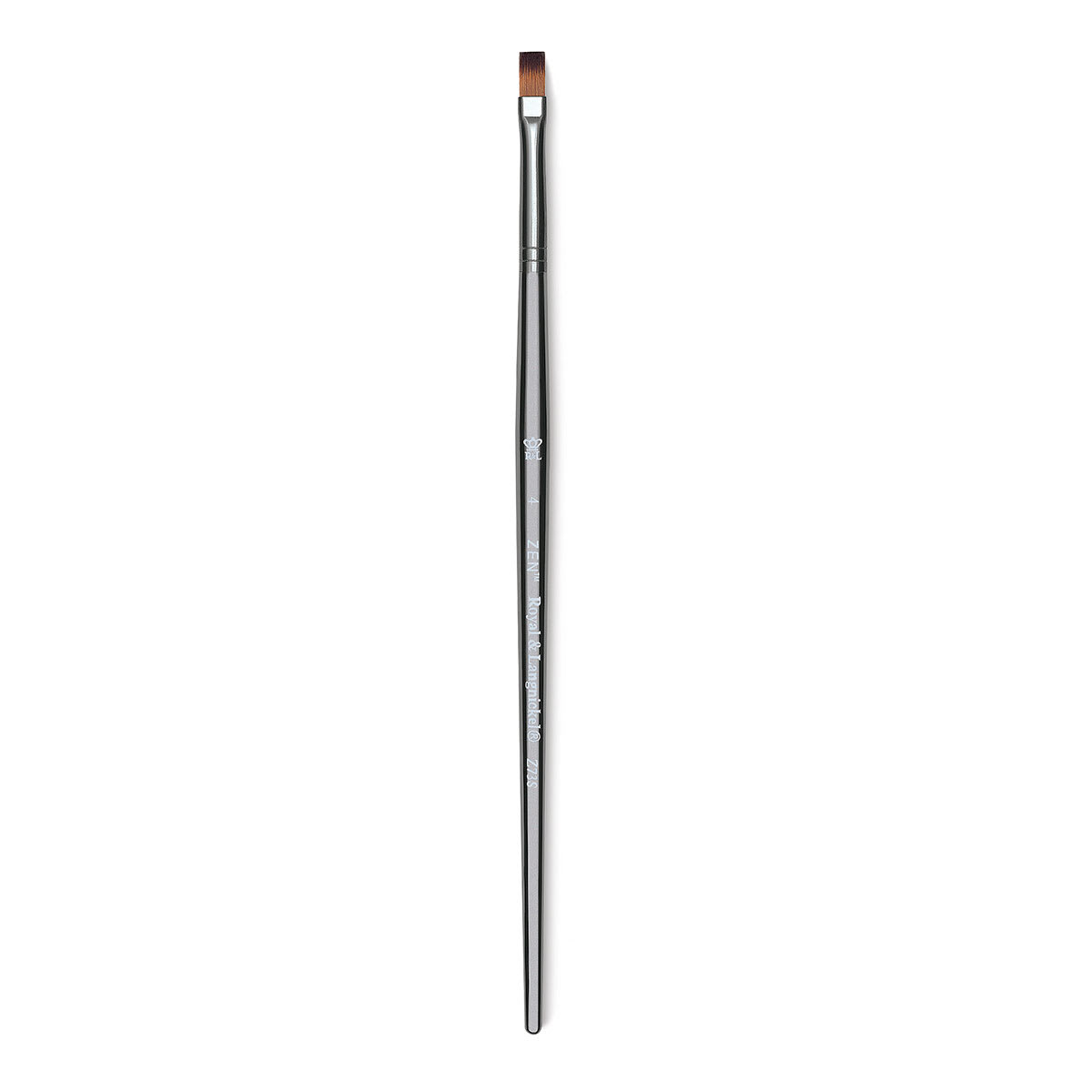 Zen™ Series 73 Short Handle Flat Shader Brush Paint in Silver | 4