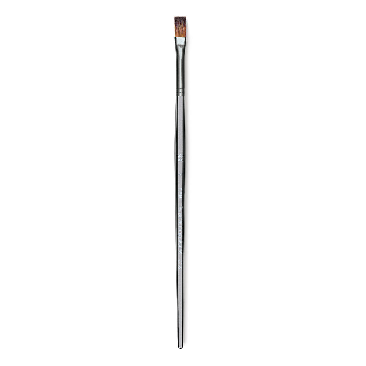 Zen™ Series 73 Short Handle Flat Shader Brush Paint in Silver | 8