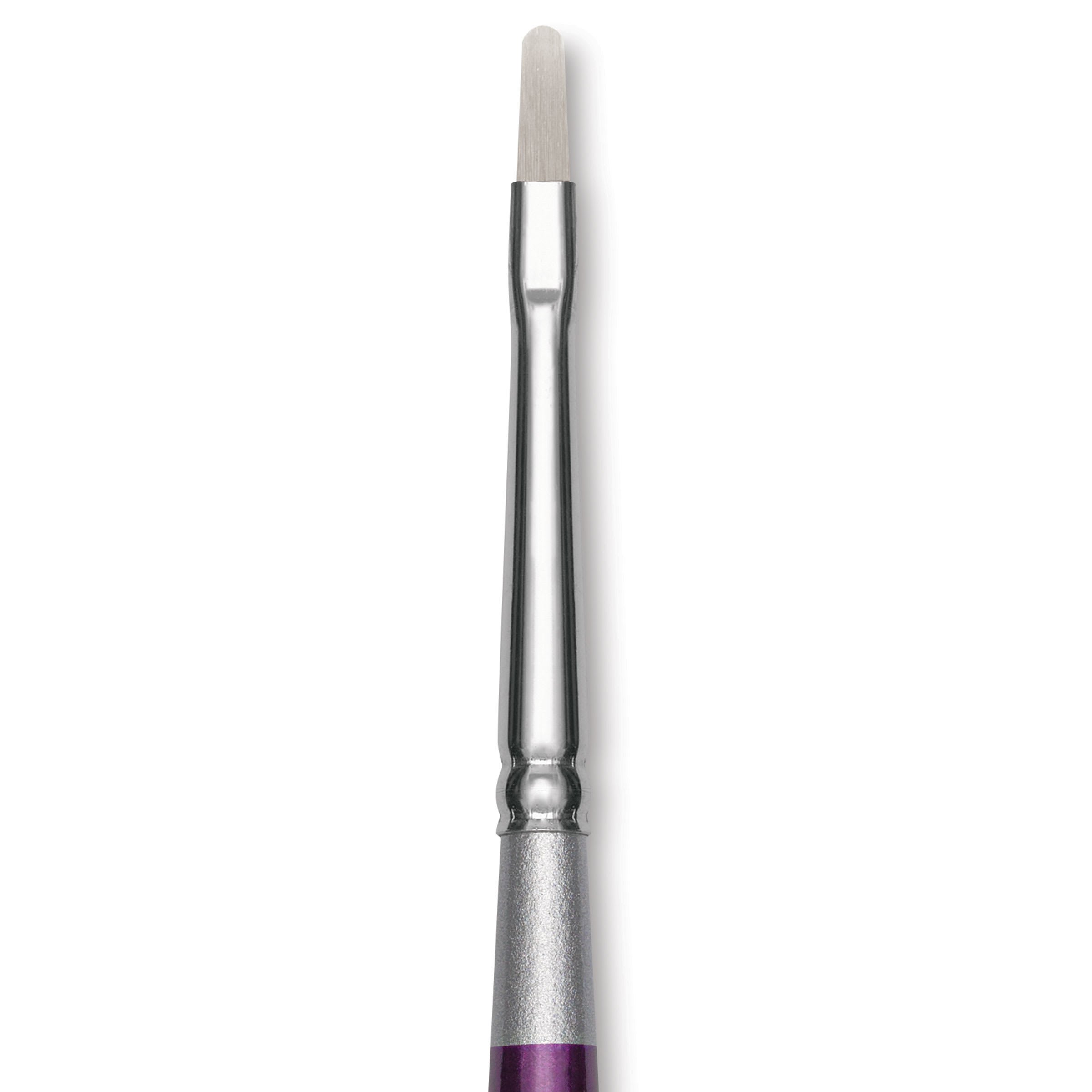 Silver Brush Silver Silk 88 Synthetic Brush - Short Handle, Oval Crescent, Size 1/8"