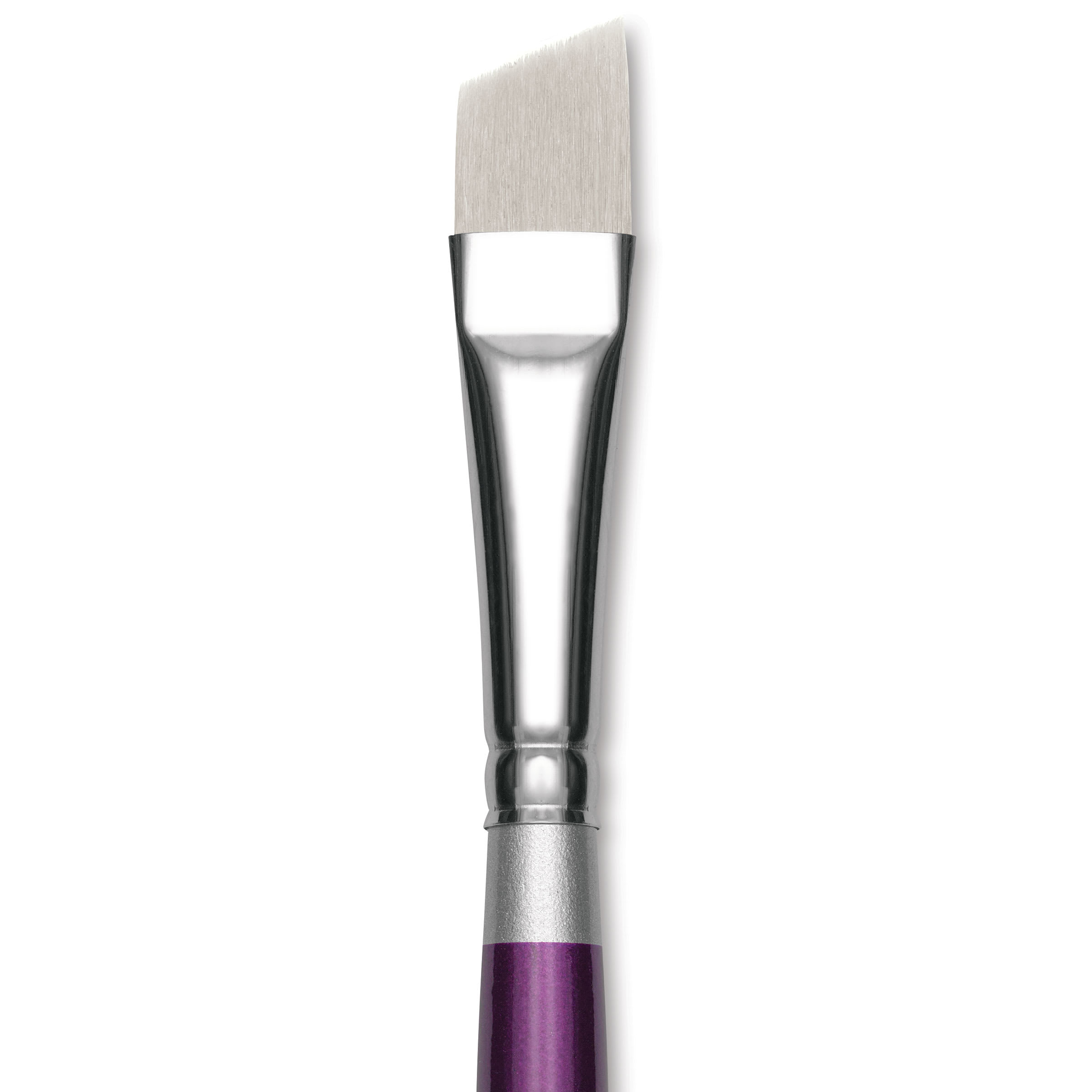 Silver Brush Silver Silk 88 Synthetic Brush - Short Handle, Angle, Size 1/2"