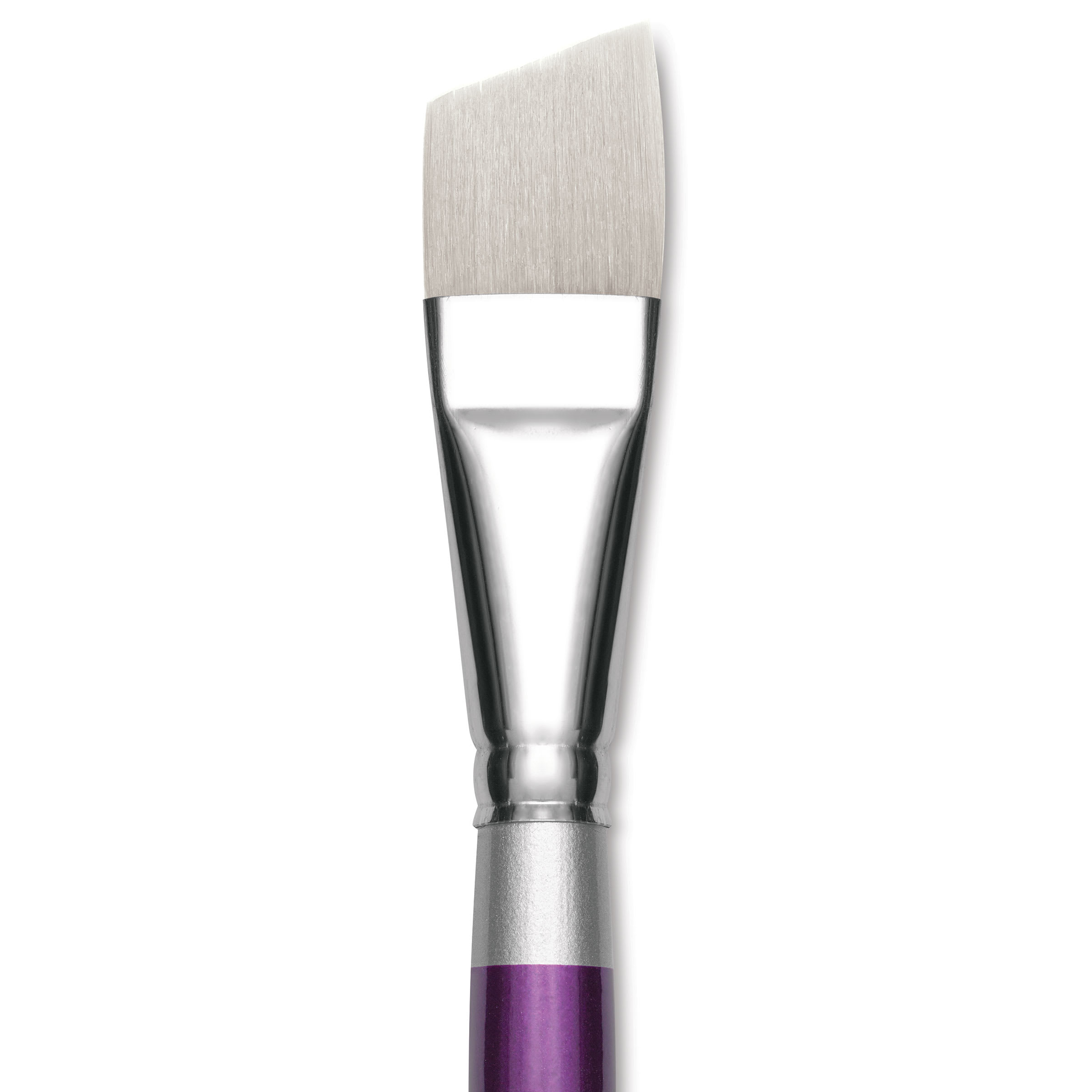 Silver Brush Silver Silk 88 Synthetic Brush - Short Handle, Angle, Size 3/4"
