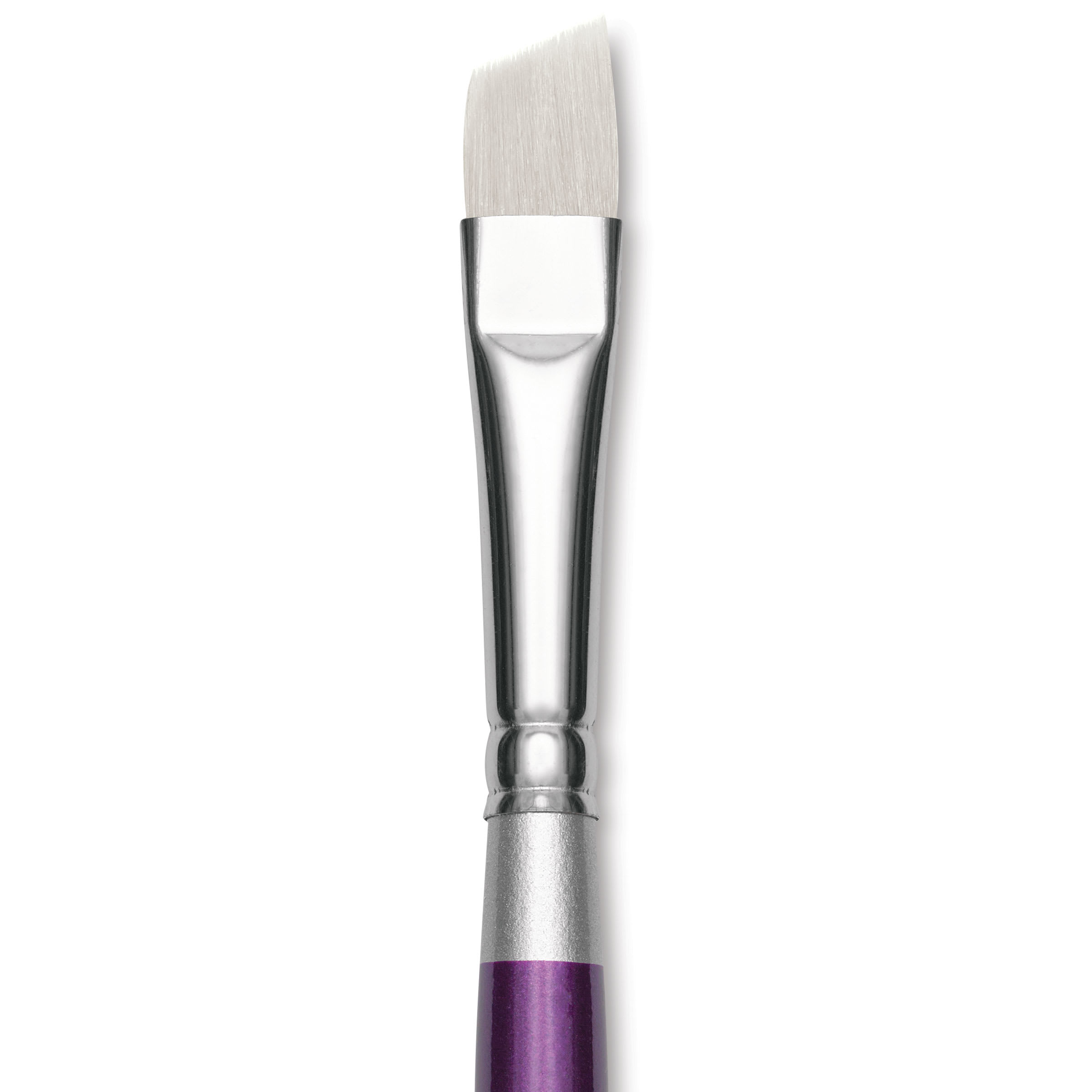 Silver Brush Silver Silk 88 Synthetic Brush - Short Handle, Angle, Size 3/8"