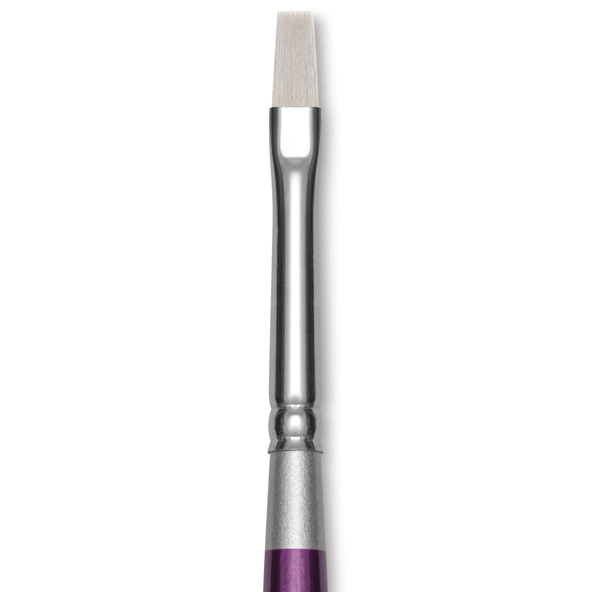 Silver Brush Silver Silk 88 Synthetic Brush - Short Handle, Flat Shader, Size 4