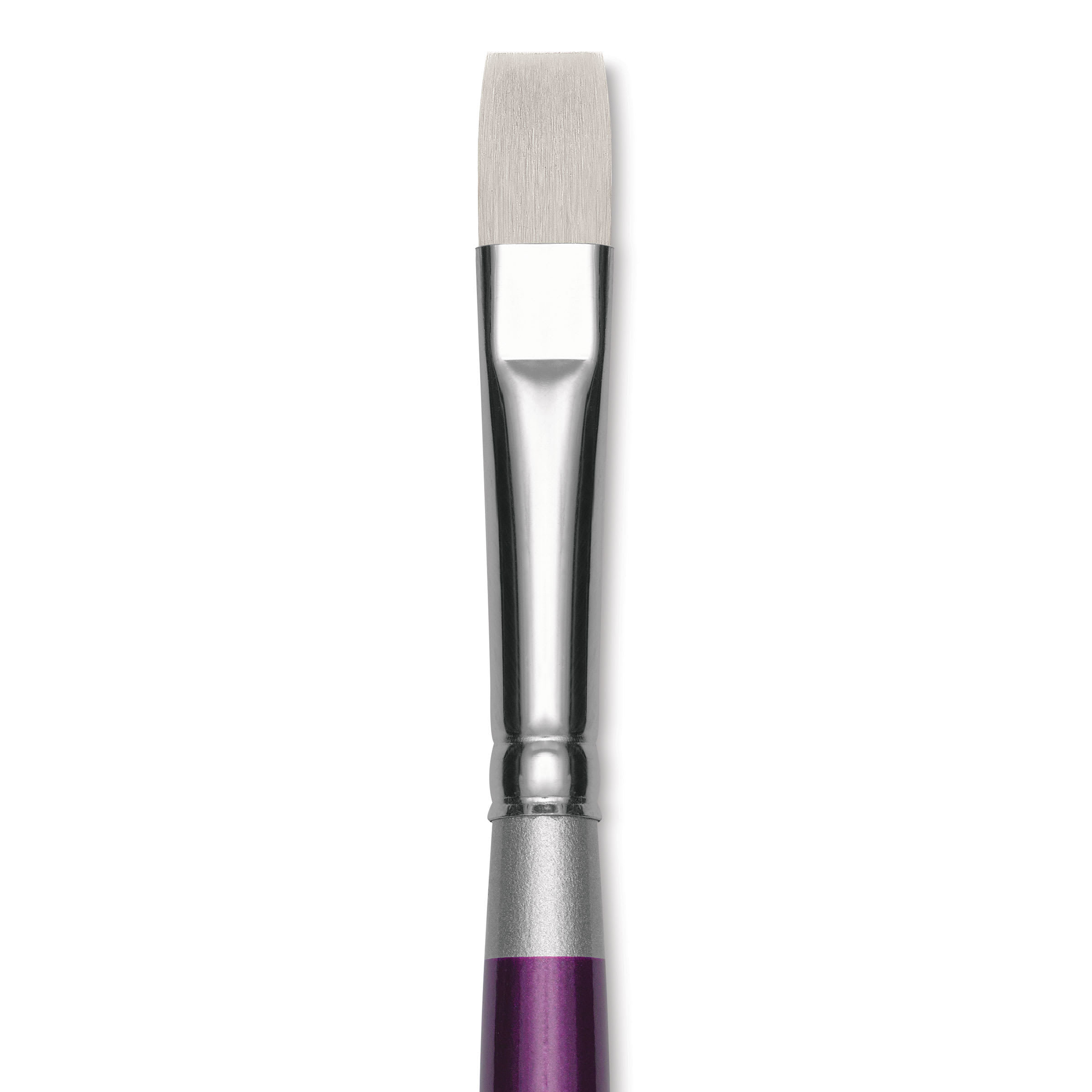 Silver Brush Silver Silk 88 Synthetic Brush - Short Handle, Flat Shader, Size 10
