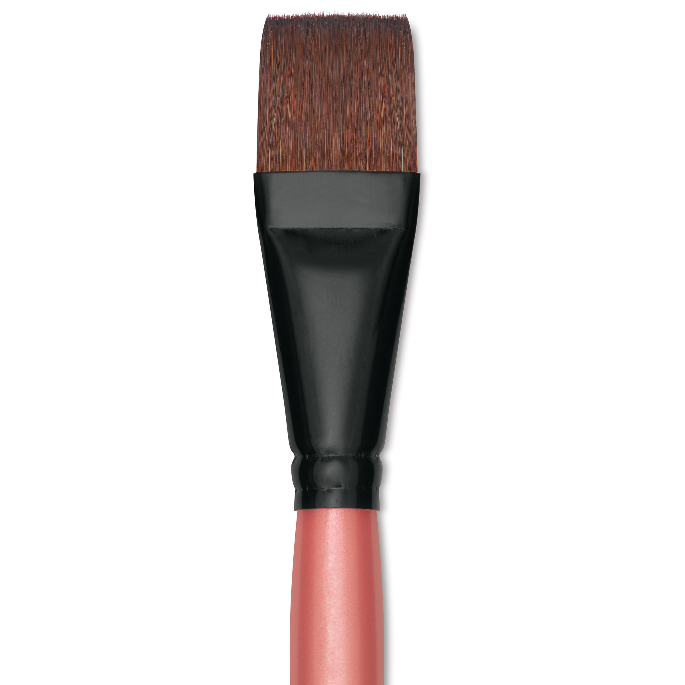 Dynasty Water Lily Watercolor Brush - Short Handle, Flat, Size 1"