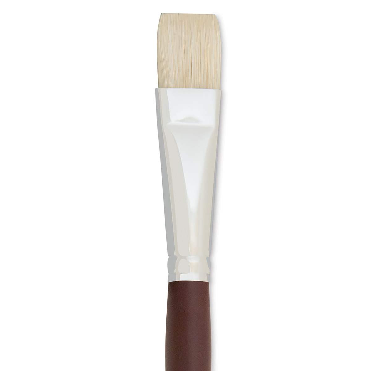 Silver Brush Silverstone Premium White Hog Bristle Brush - Bright, Long Handle, Size 10