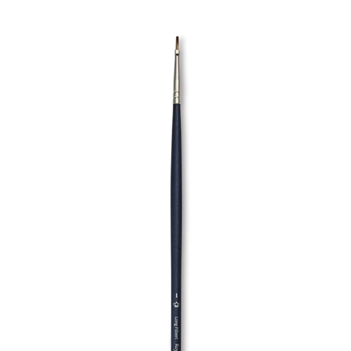 Royal & Langnickel SableTek Brush - Long Filbert, Long Handle, Size 1