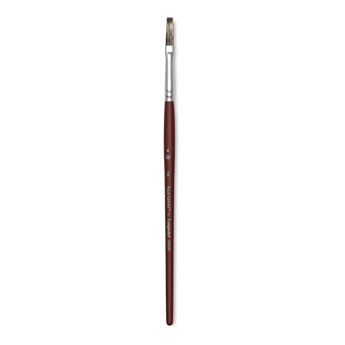 Royal & Langnickel SableTek Brush - Flat, Short Handle, Size 4