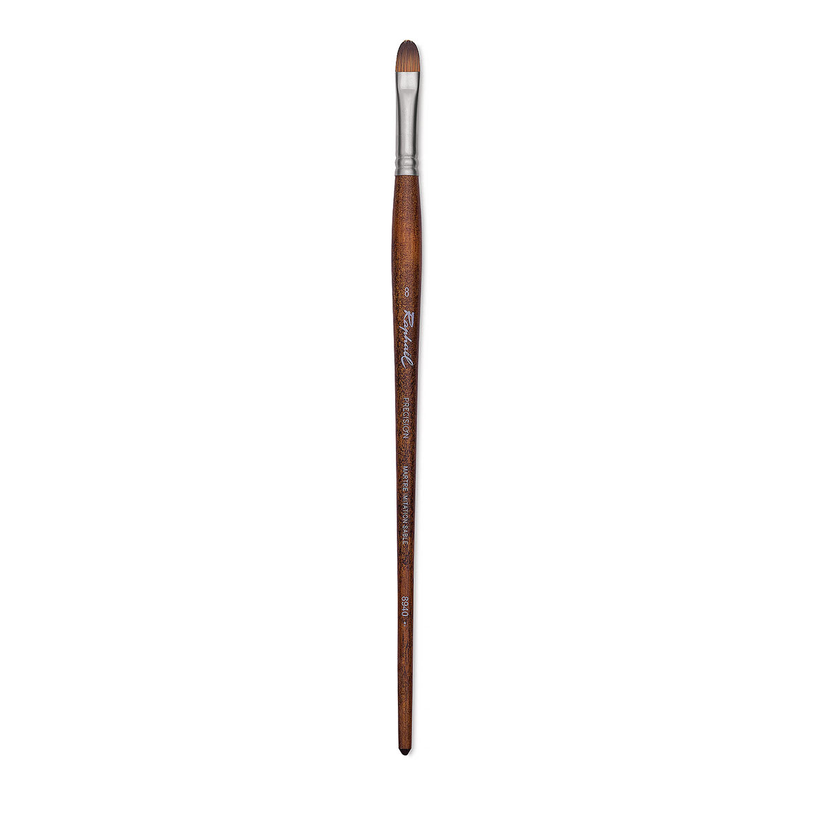 Raphaël Precision Brush - Filbert, Size 8, Long Handle
