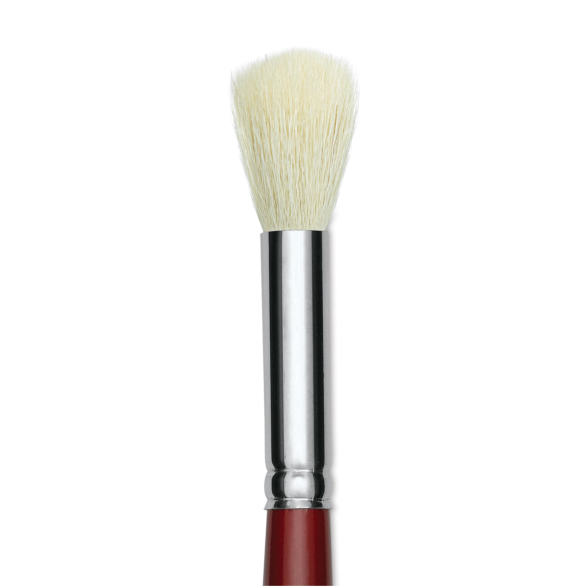 Silver Brush White Synthetic Goat Silver Mop Brush - Round, Size 12, Short Handle