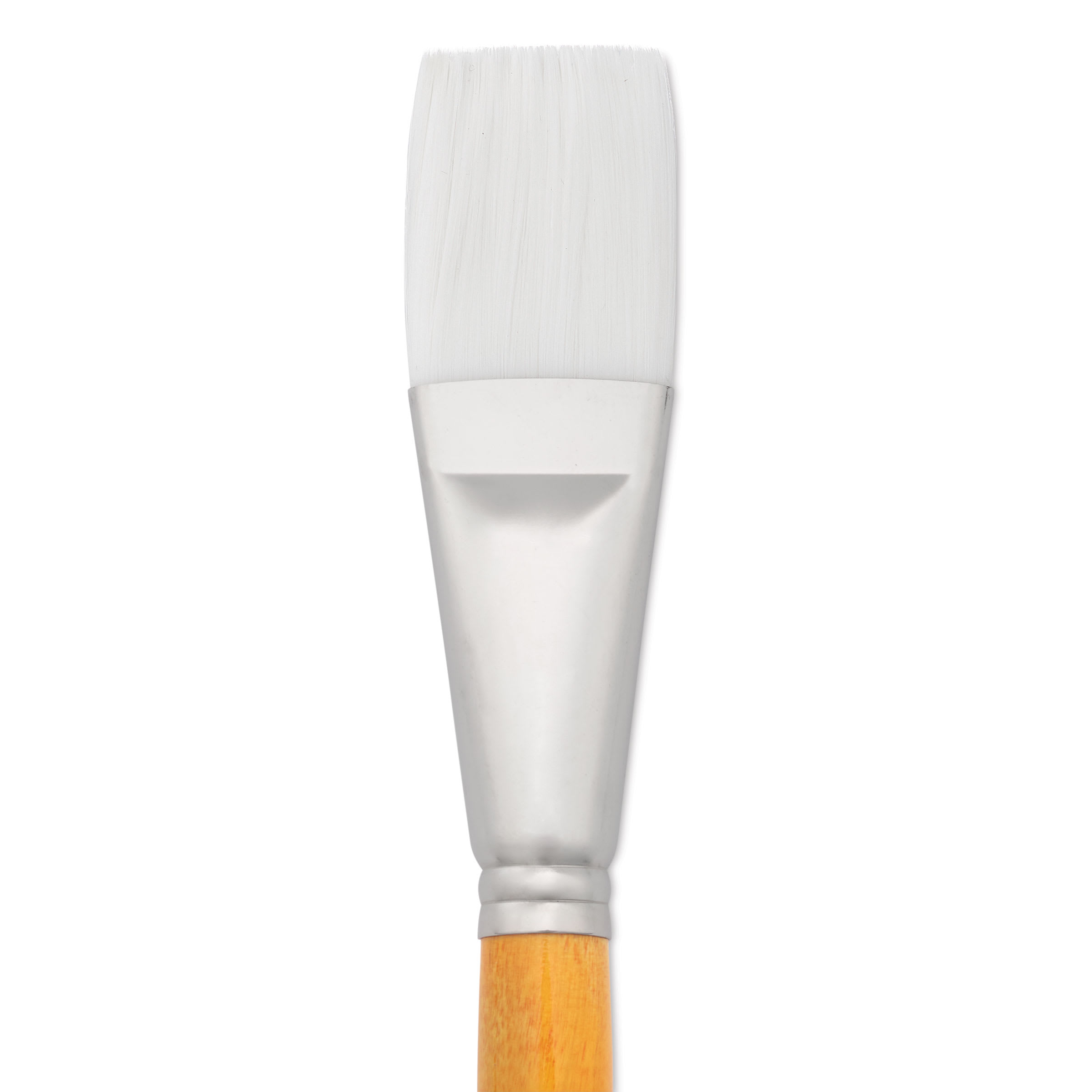 Utrecht Series 300 White Taklon Brush - Flat, Size 16, Long Handle