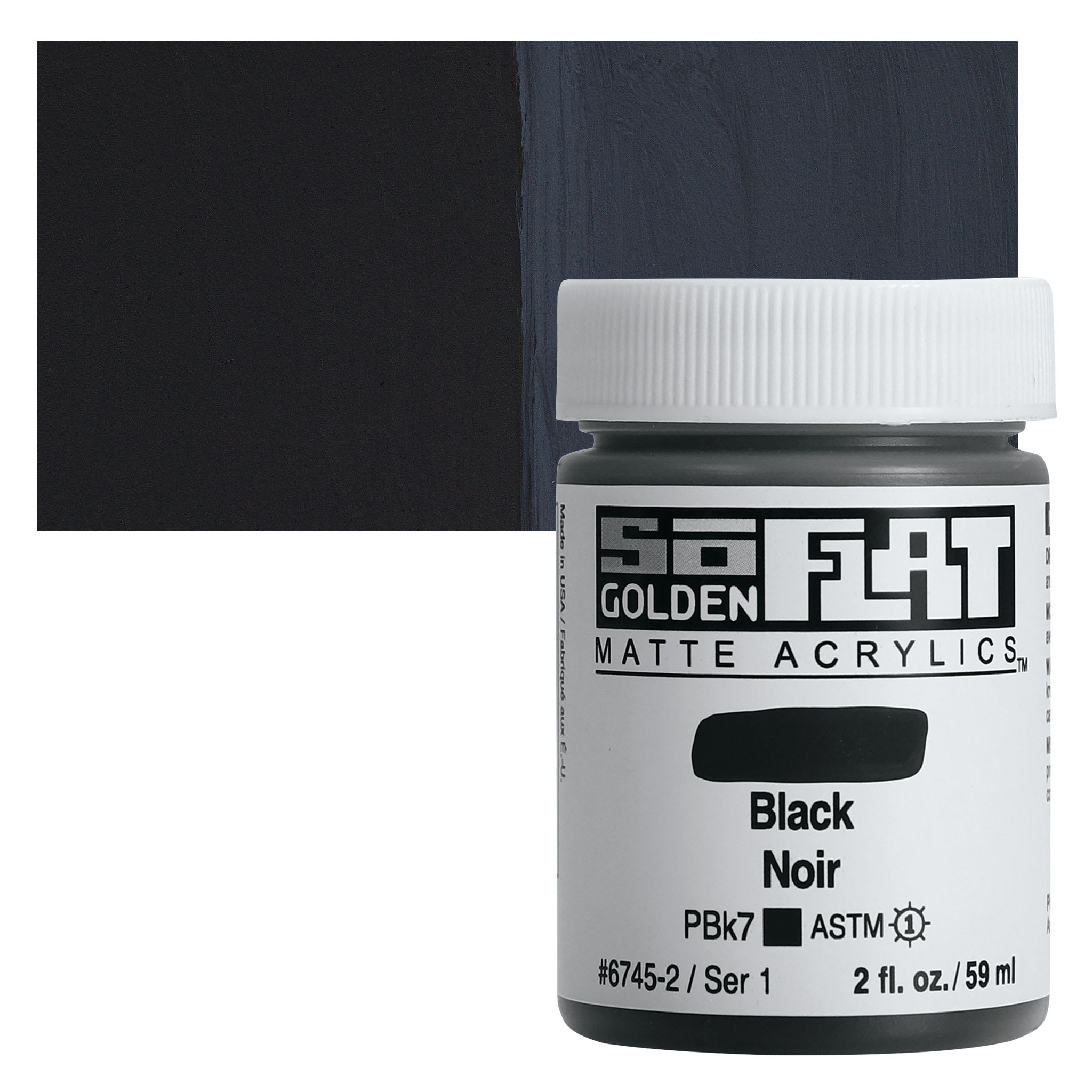 Golden® 2 oz SoFlat Matte Acrylic Paint in Black | 2 fl oz