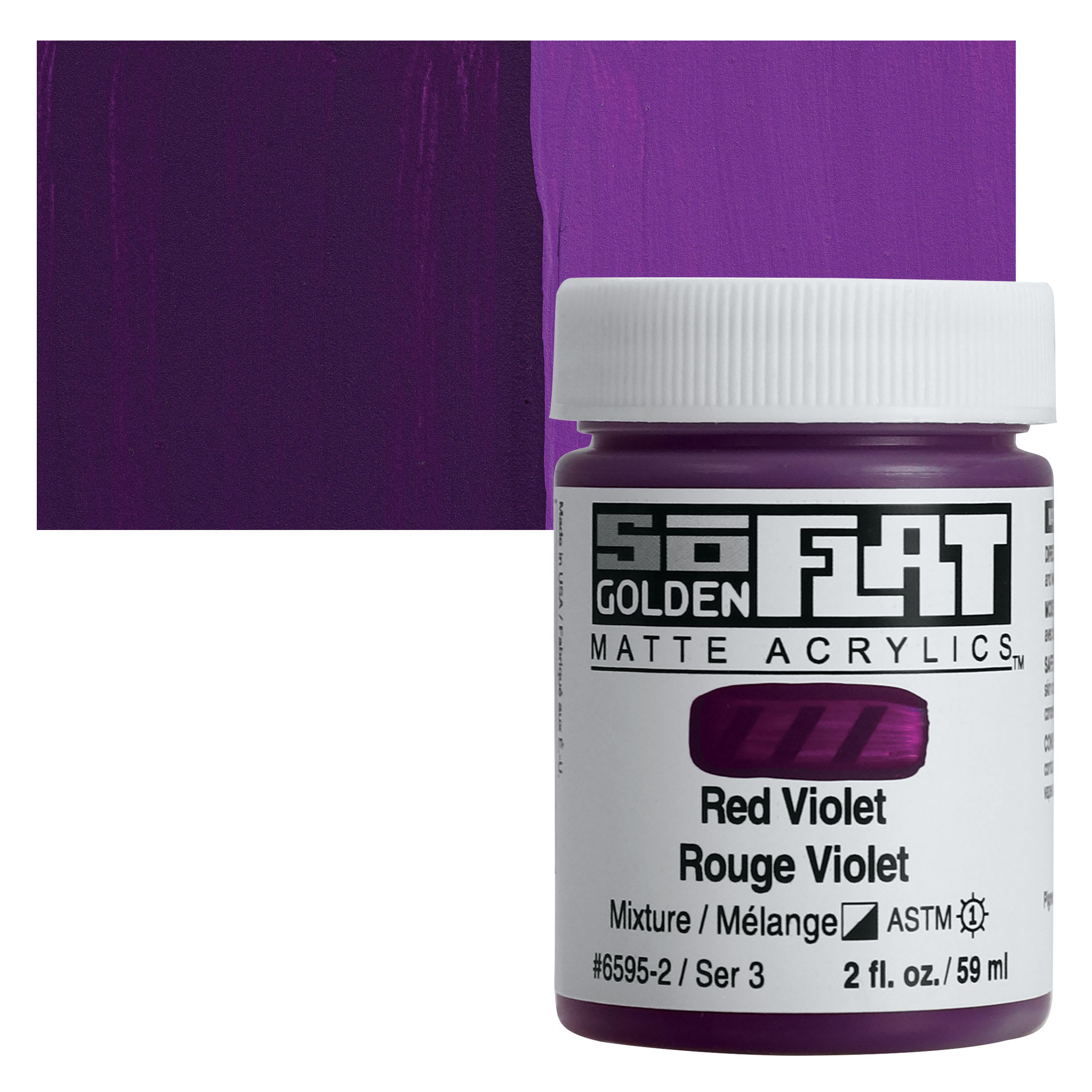 Golden® 2 oz SoFlat Matte Acrylic Paint in Red Violet | 2 fl oz