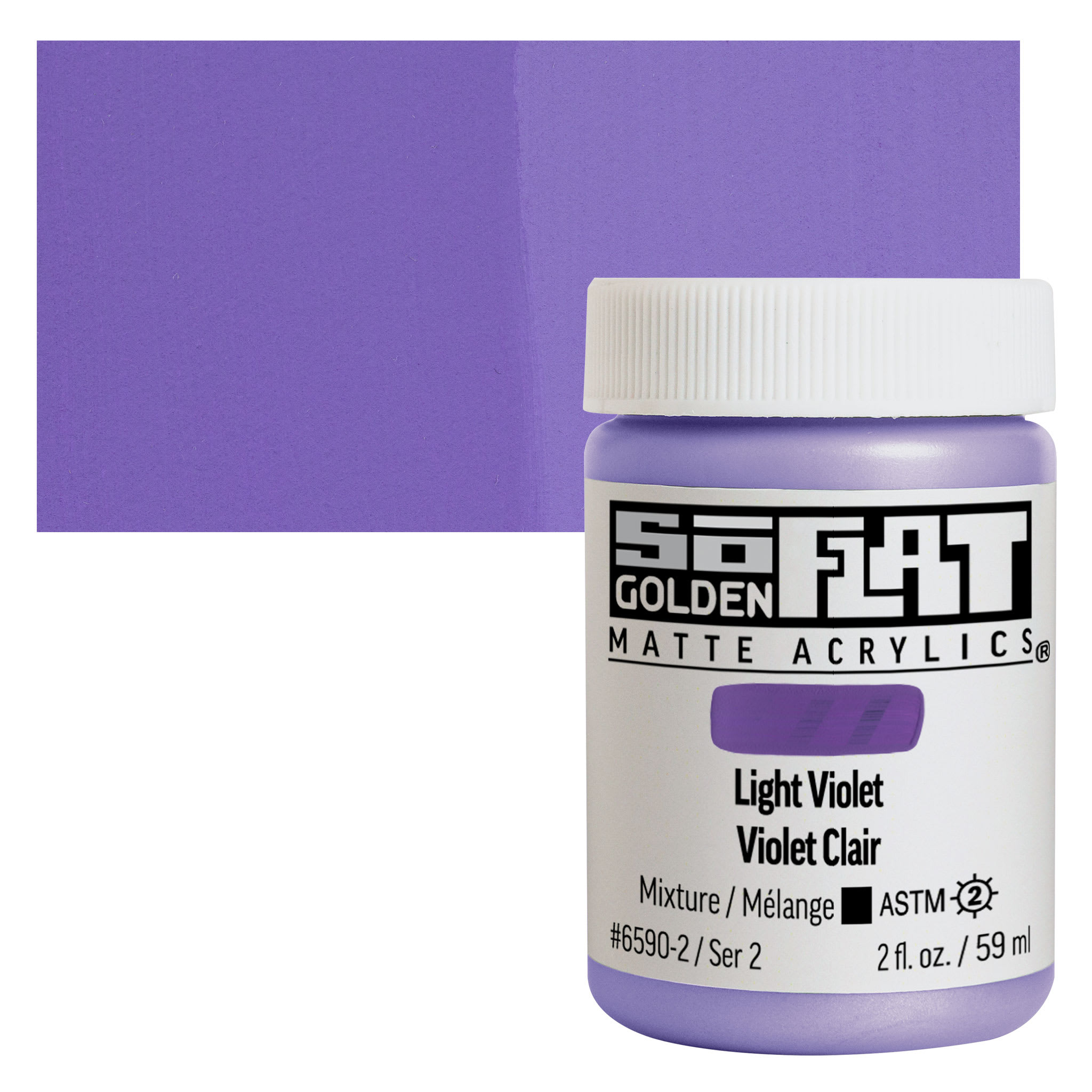 Golden® 2 oz SoFlat Matte Acrylic Paint in Light Violet | 2 fl oz
