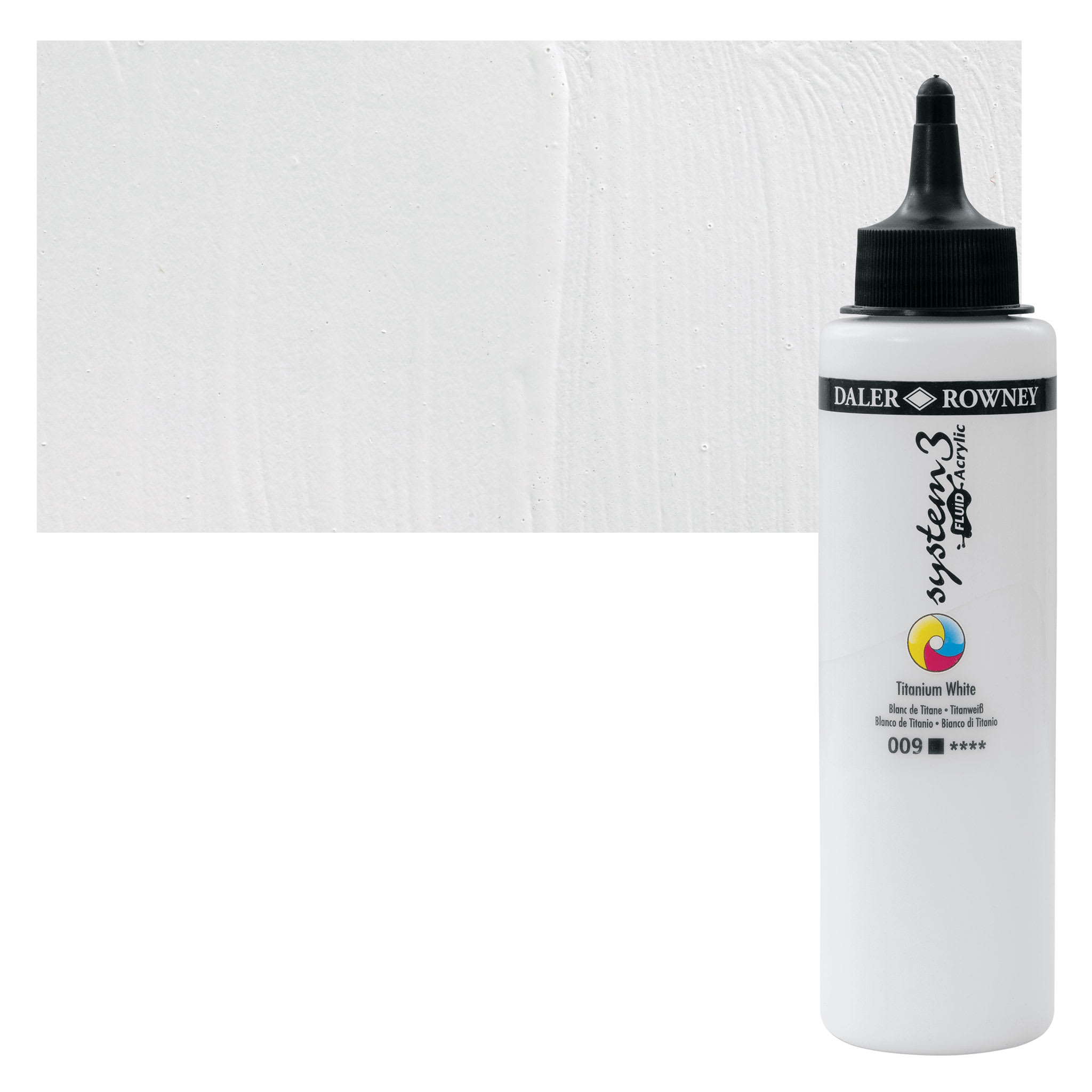 Daler-Rowney System3 Fluid Acrylic - Titanium White, 250 ml