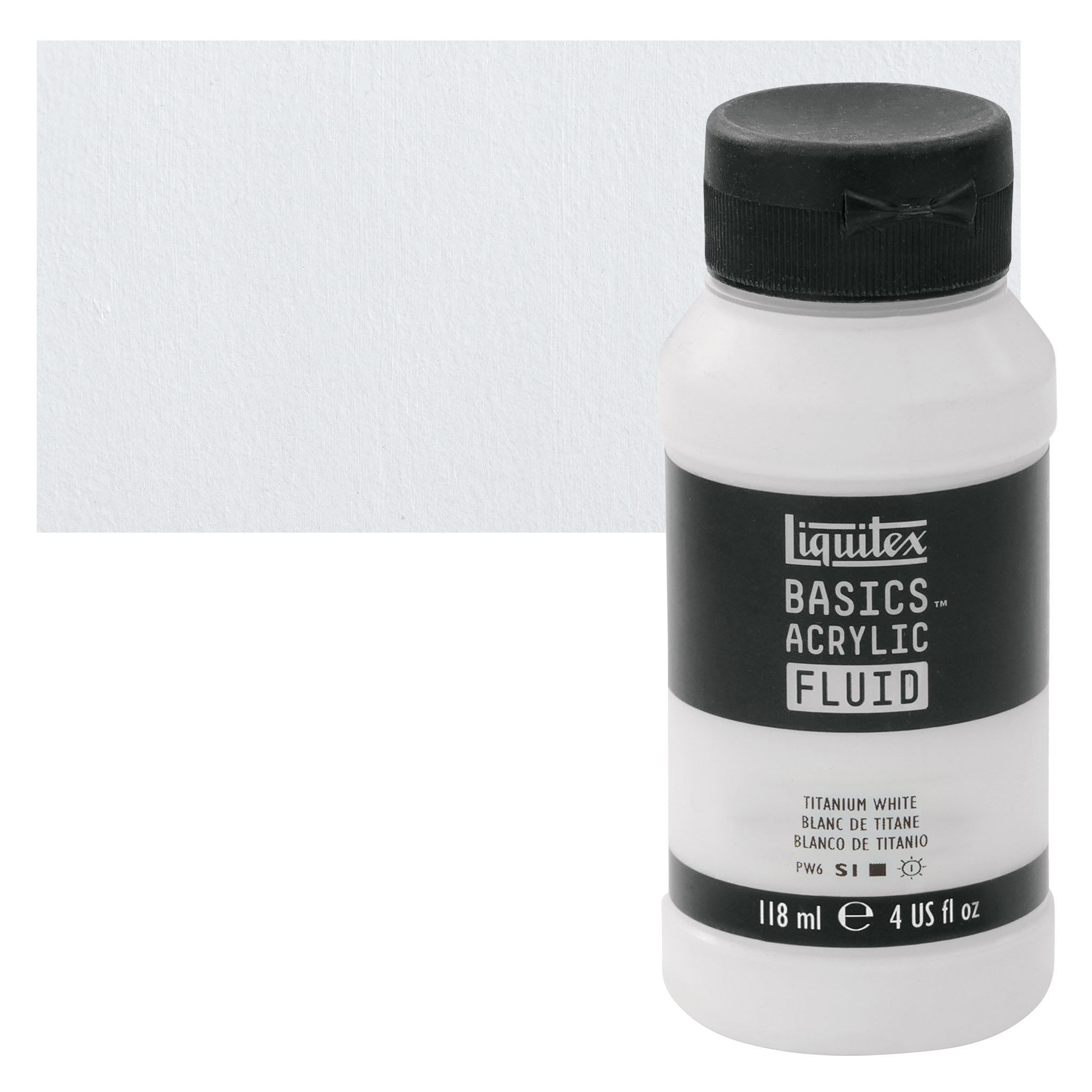 12 Pack: Liquitex® BASICS® Acrylic Fluid, 4 oz Paint in Titanium White | 4 fl oz