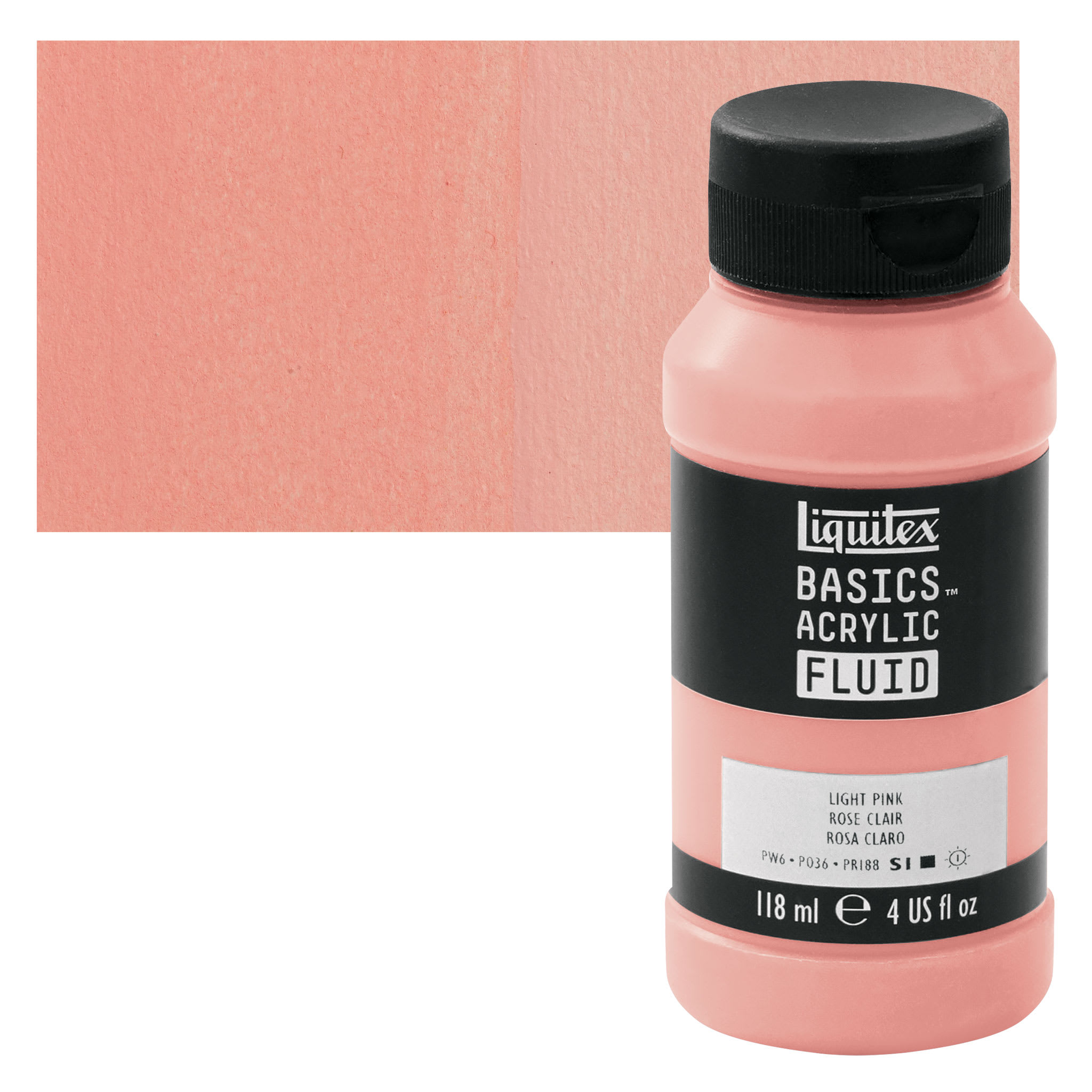 Liquitex® BASICS® 4 oz Acrylic Fluid Paint in 810 Light Pink | 4 fl oz