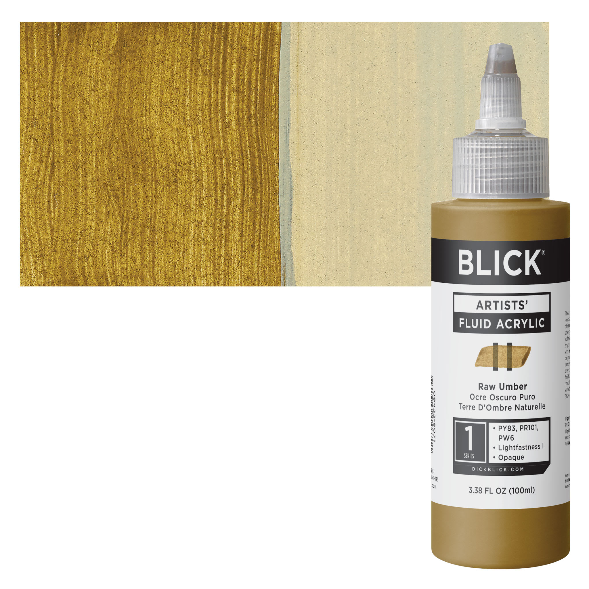 Blick Artists Fluid Acrylic - Raw Umber, 100 ml
