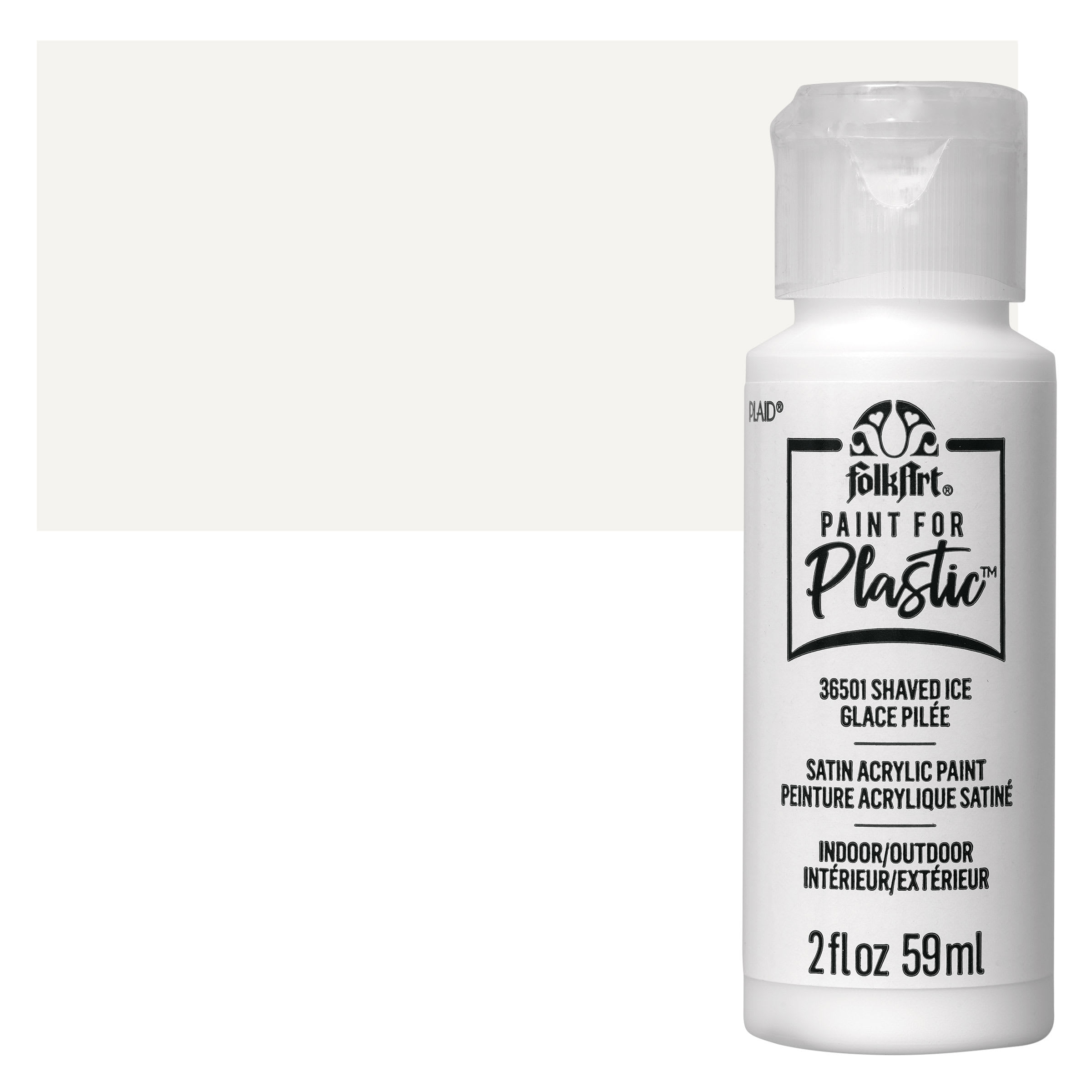 FolkArt ® Paint For Plastic™ Satin Acrylic Paint By Folk Art in 36501 Shaved Ice | 2 fl oz