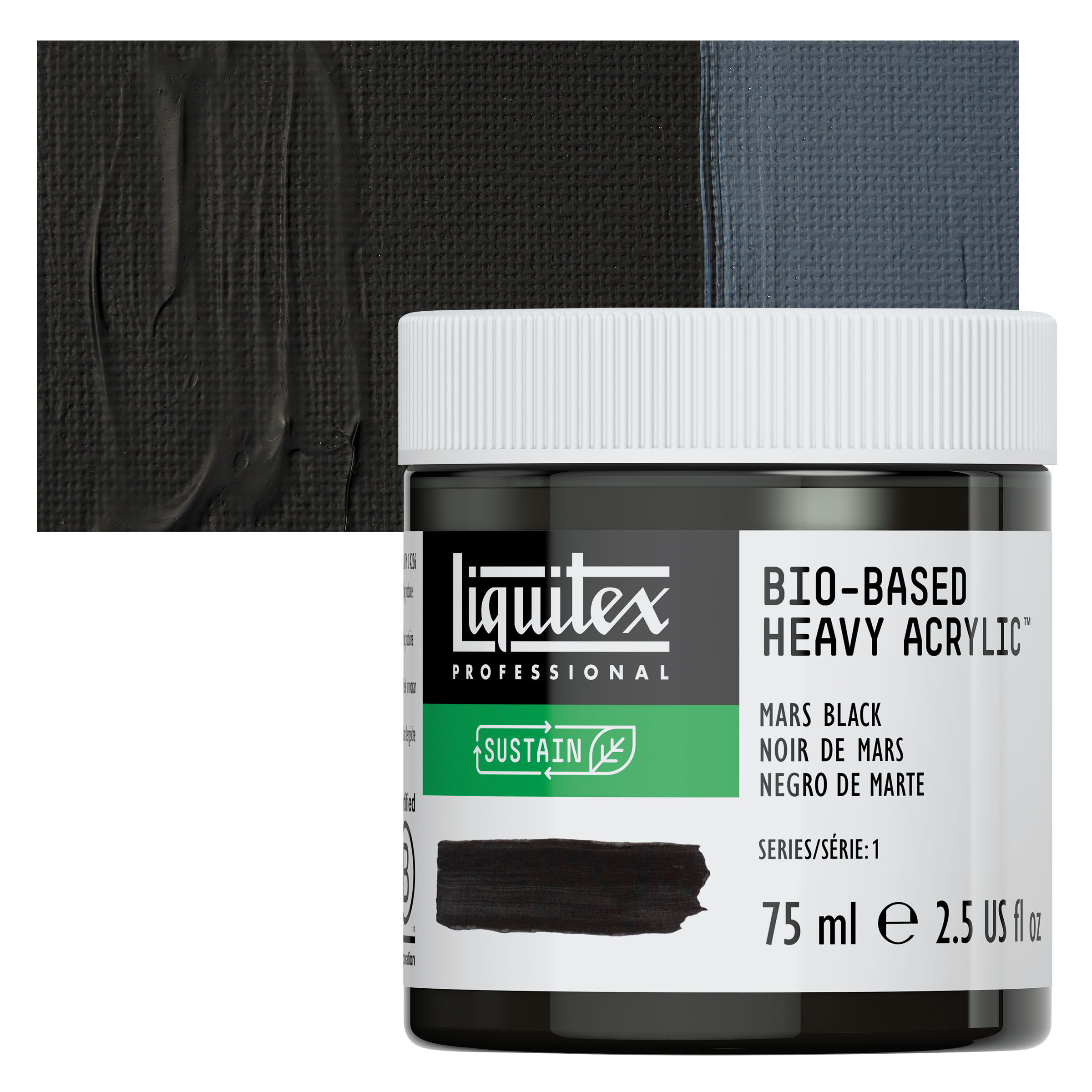 Liquitex Bio-Based Heavy Acrylic Paint - Mars Black, 75 ml