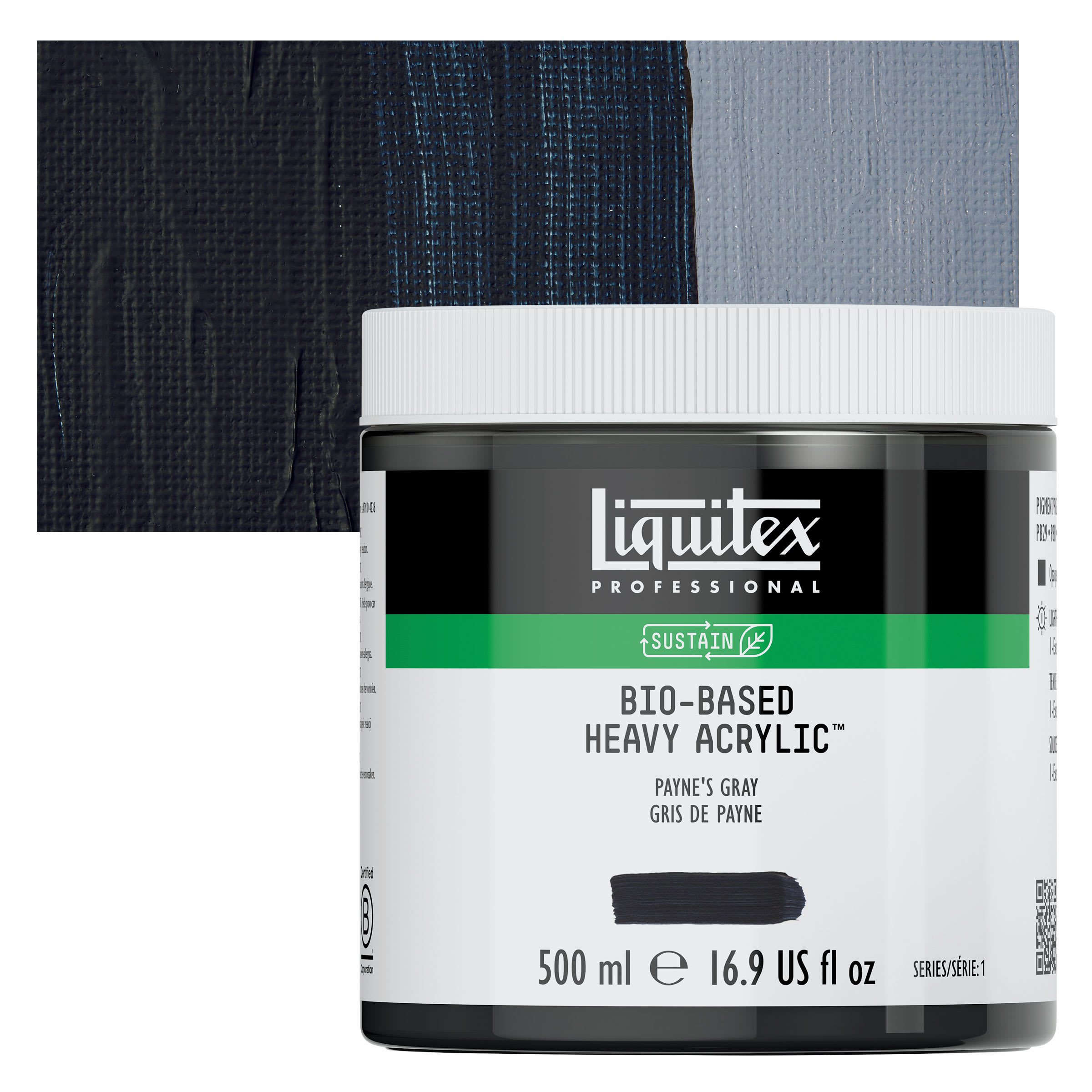 Liquitex Bio-Based Heavy Acrylic Paint - Payne's Gray, 500 ml