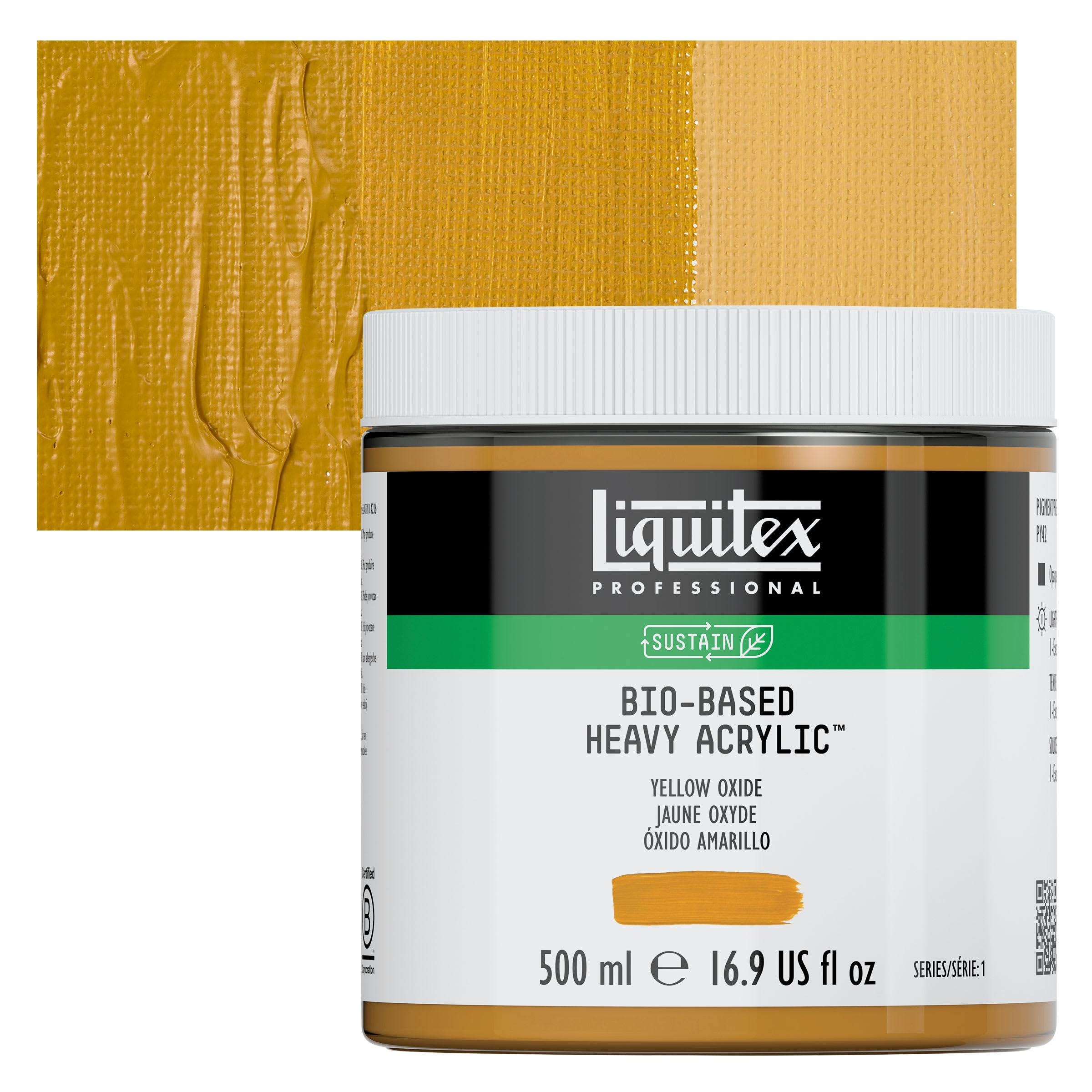 Liquitex Bio-Based Heavy Acrylic Paint - Yellow Oxide, 500 ml