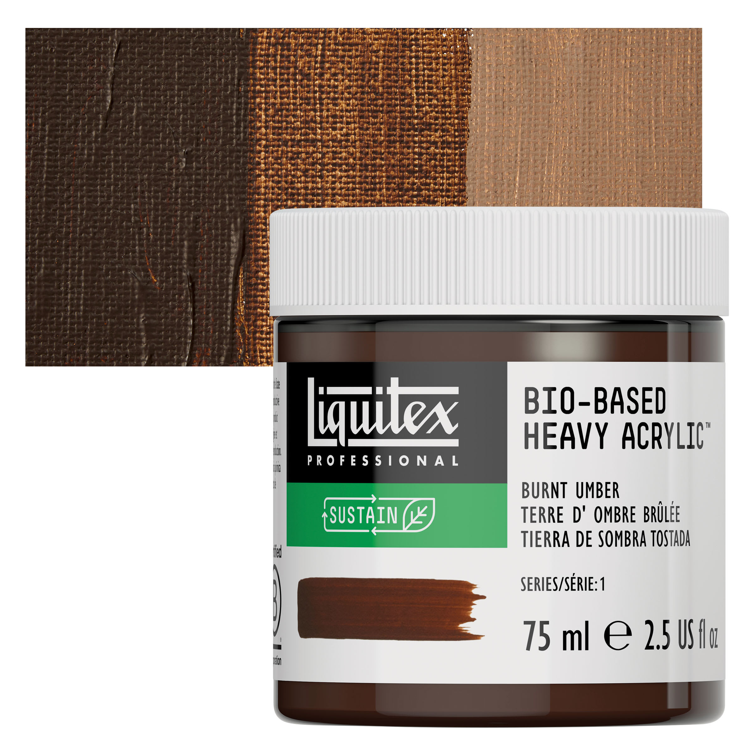 Liquitex Bio-Based Heavy Acrylic Paint - Burnt Umber, 75 ml
