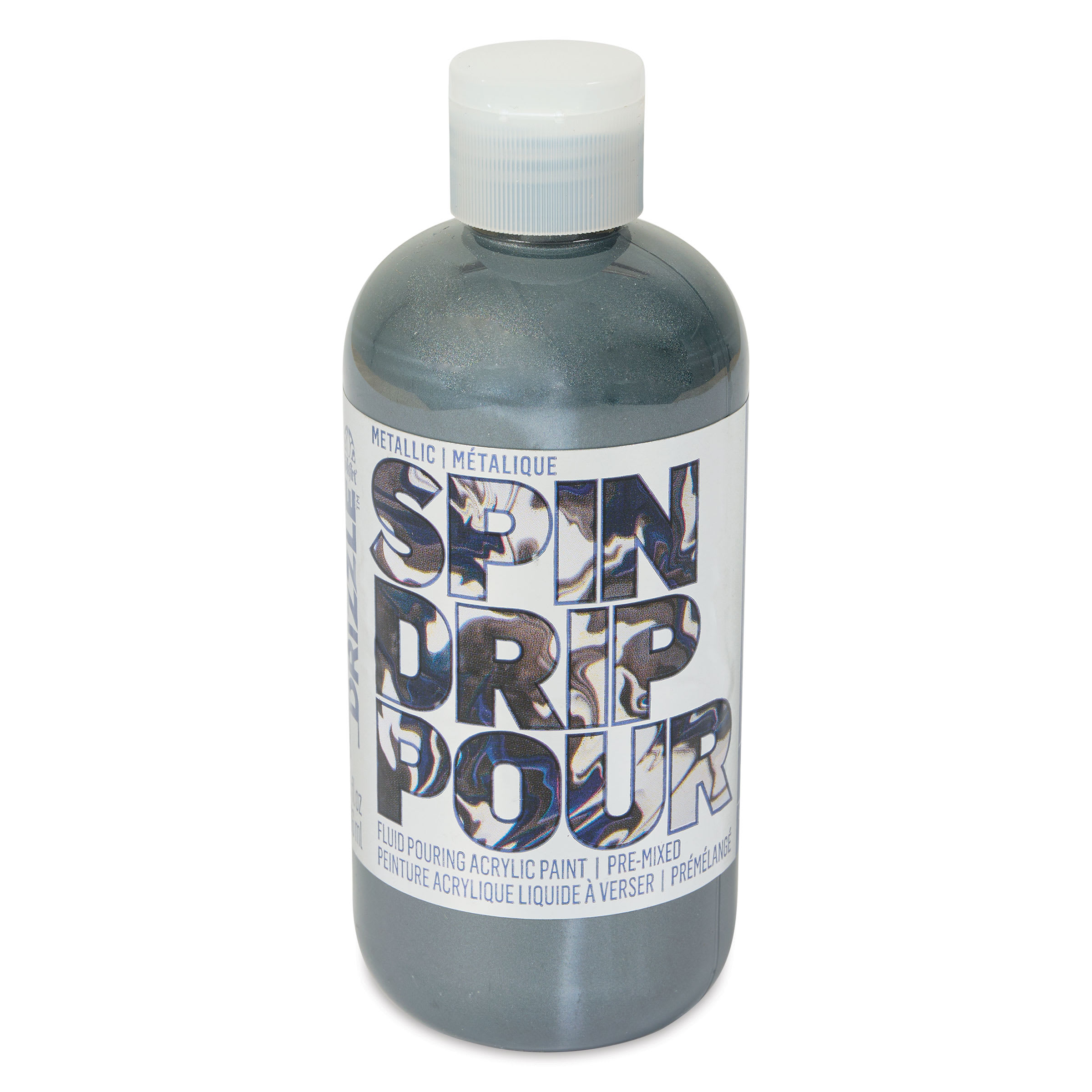 FolkArt Drizzle Acrylic Pouring Paint - Mercury Metallic, 266 ml