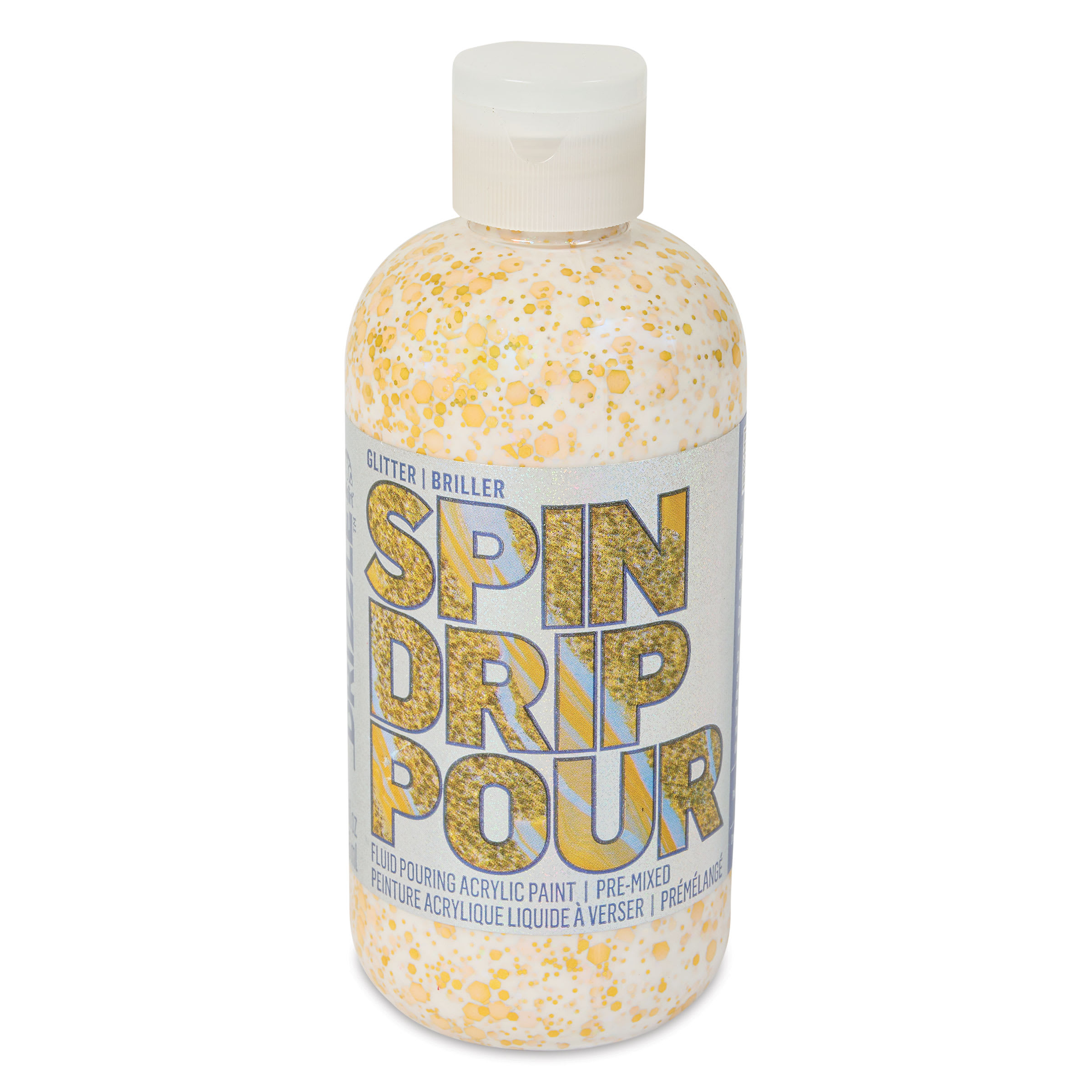 FolkArt Drizzle Acrylic Pouring Paint - Gypsy Gold Glitter, 266 ml