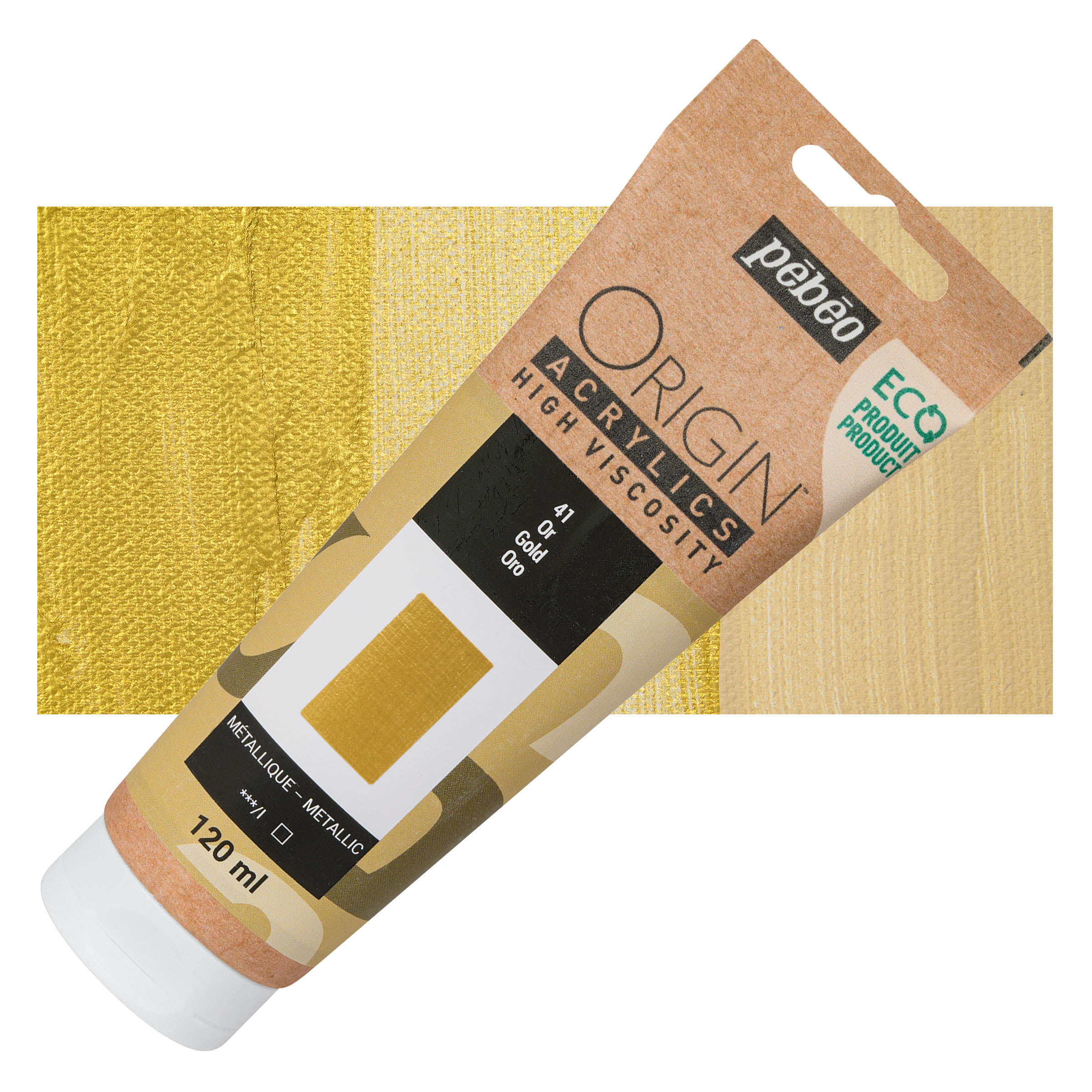 Pebeo Origin Acrylic Paint - Gold, 120 ml