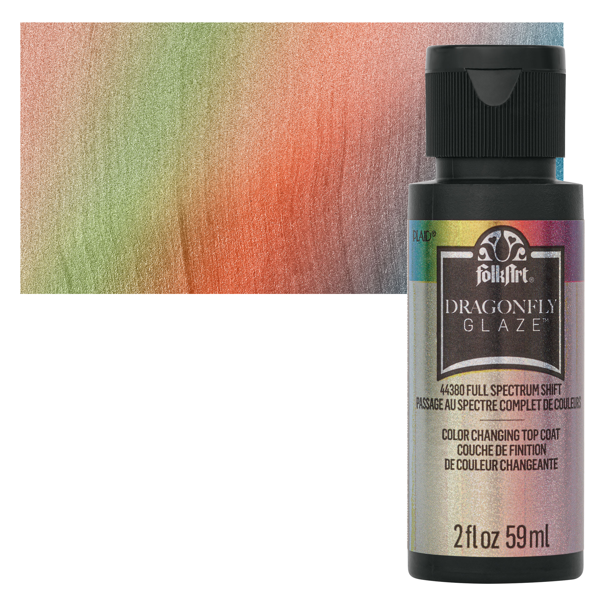 12 Pack: FolkArt® Dragonfly Glaze™ Acrylic Top Coat By Folk Art Paint in 44380 Full Spectrum | 2 fl oz