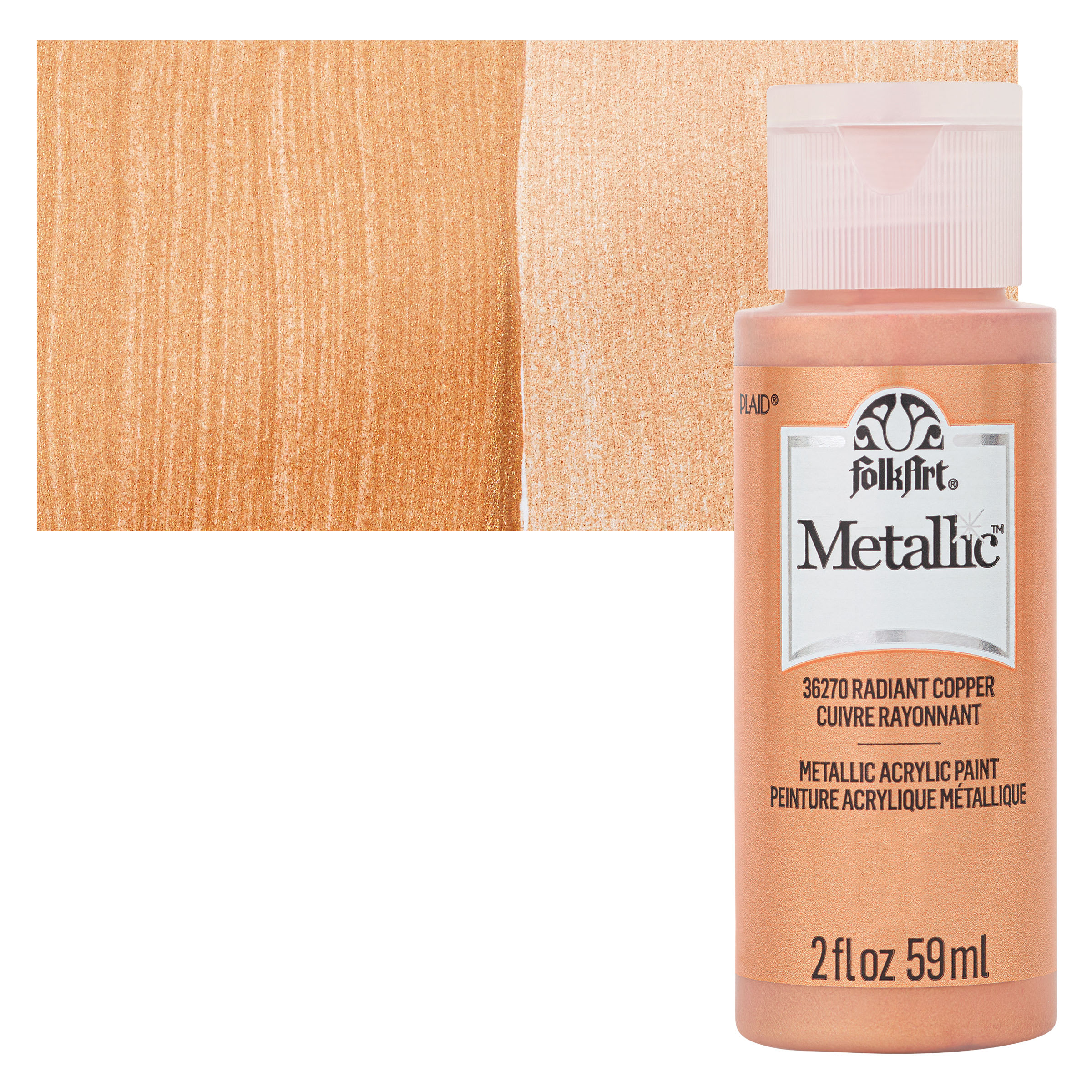 FolkArt Metallic Acrylic Paint - Radiant Copper, 59 ml