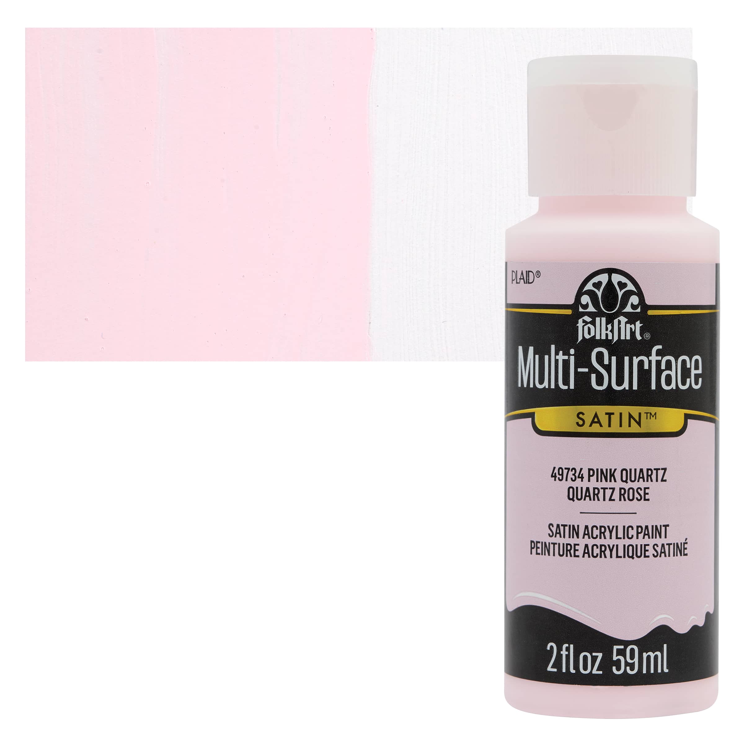 FolkArt Multi-Surface Acrylic Paint - Pink Quartz, 59 ml