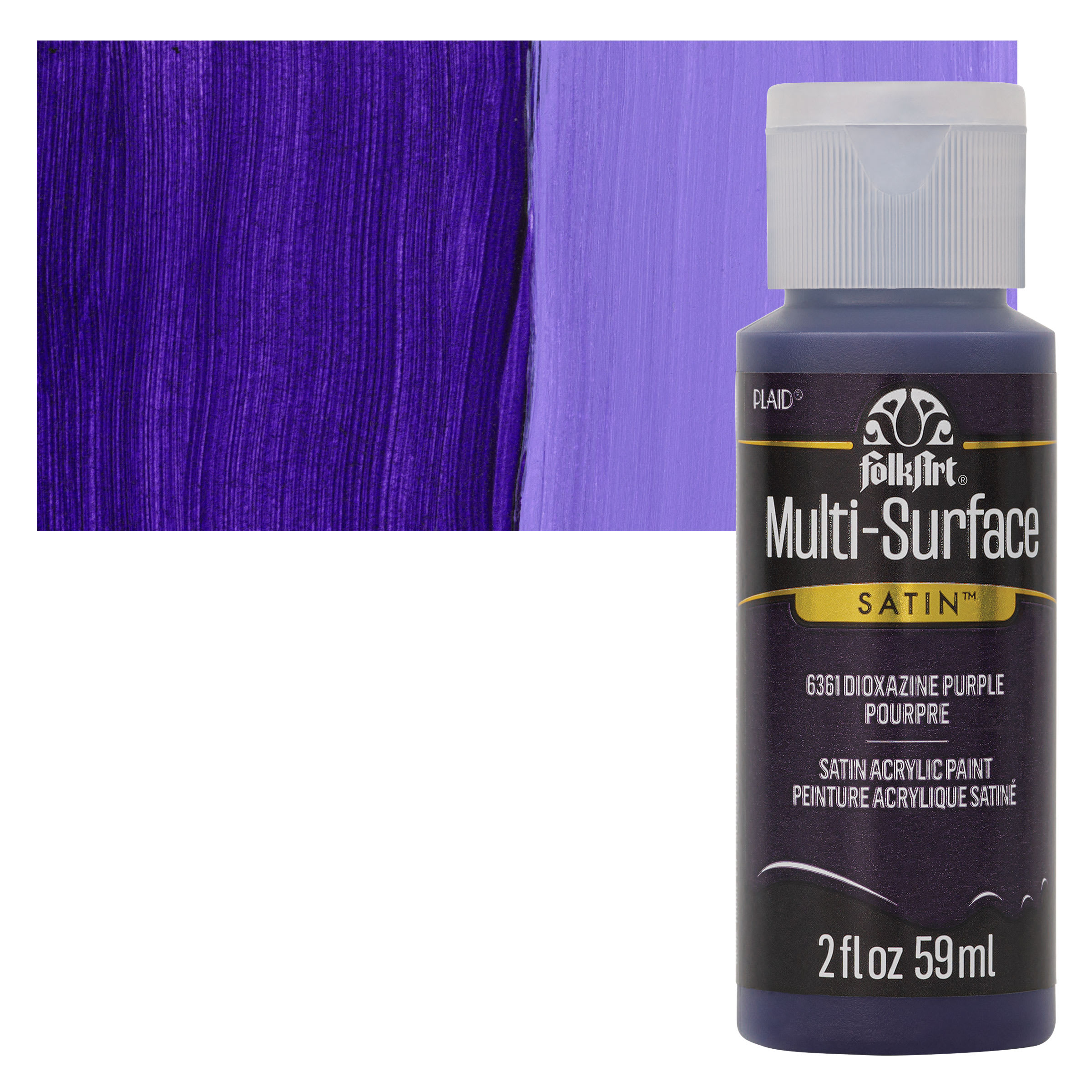 FolkArt Multi-Surface Acrylic Paint - Dioxazine Purple, 59 ml