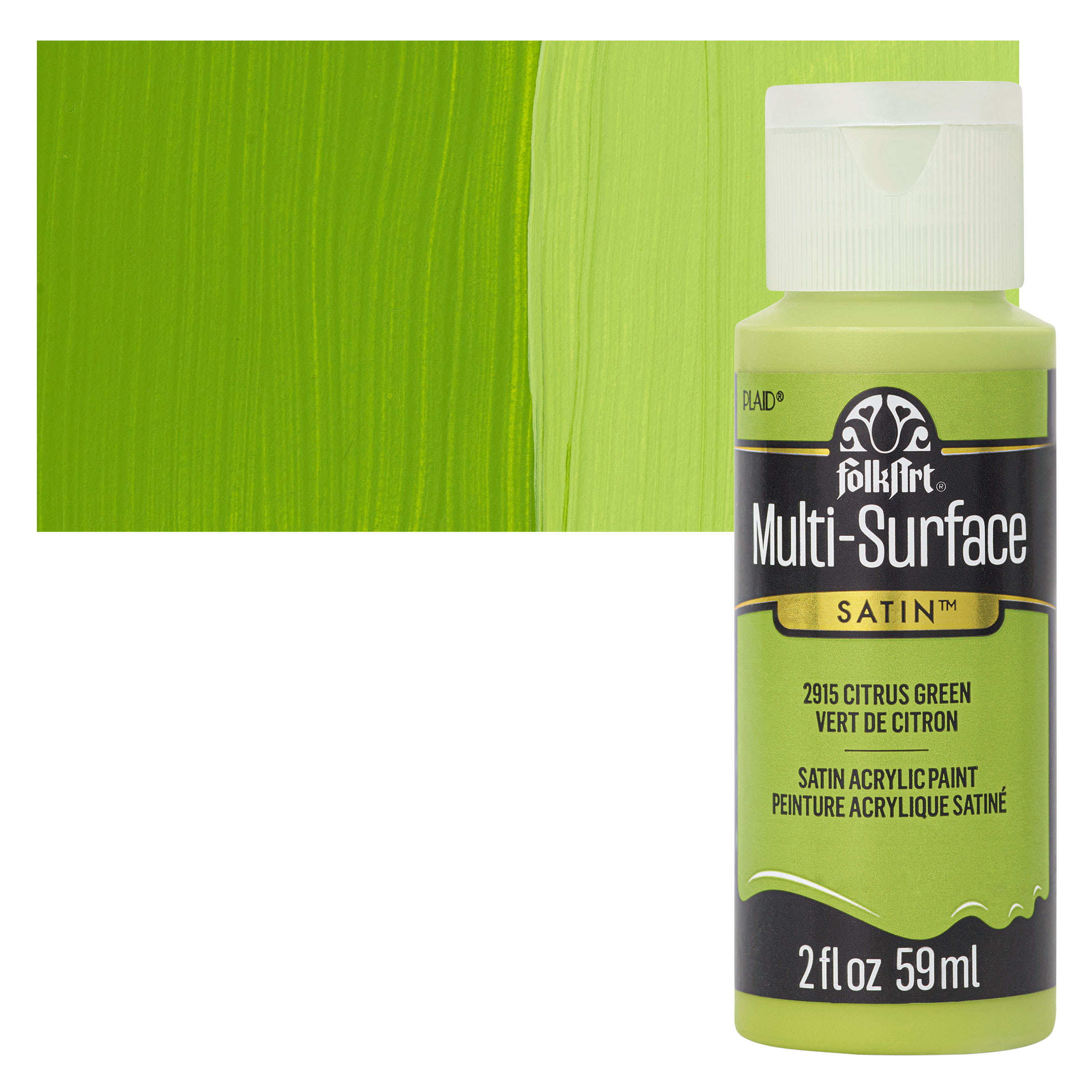 FolkArt Multi-Surface Acrylic Paint - Citrus Green, 59 ml