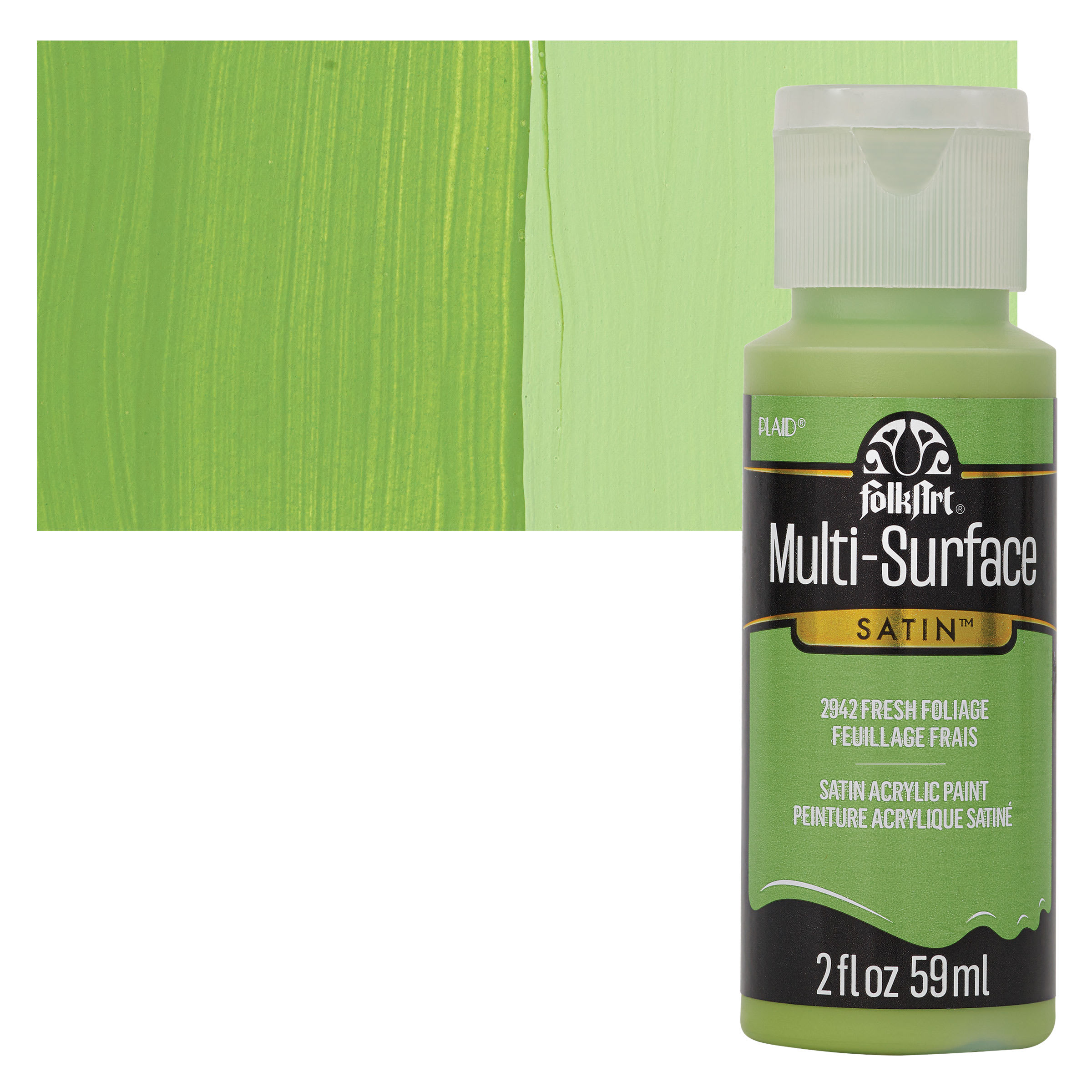 FolkArt Multi-Surface Acrylic Paint - Fresh Foliage, 59 ml