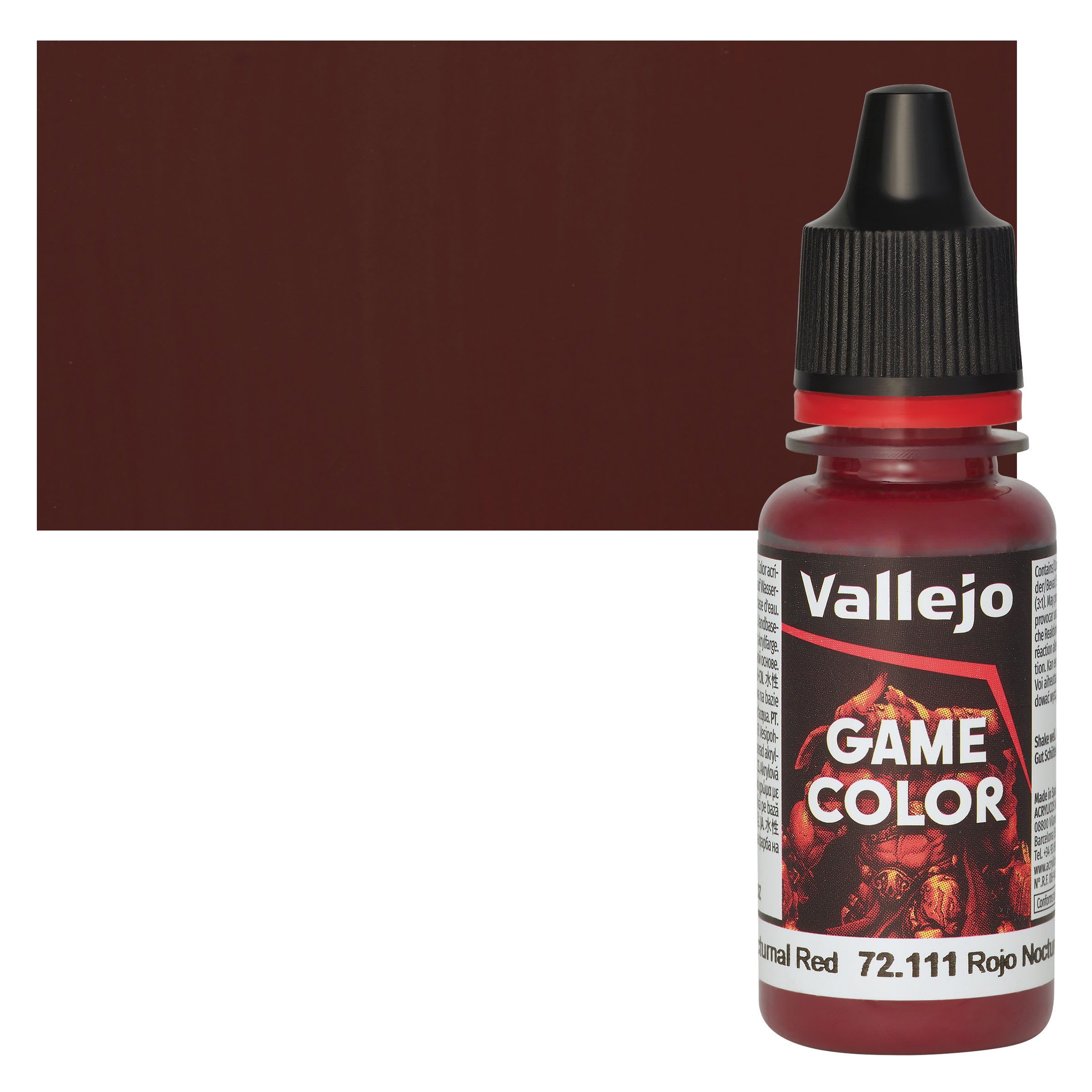 Vallejo Game Color Acrylic Paint - Nocturnal Red, 18 ml