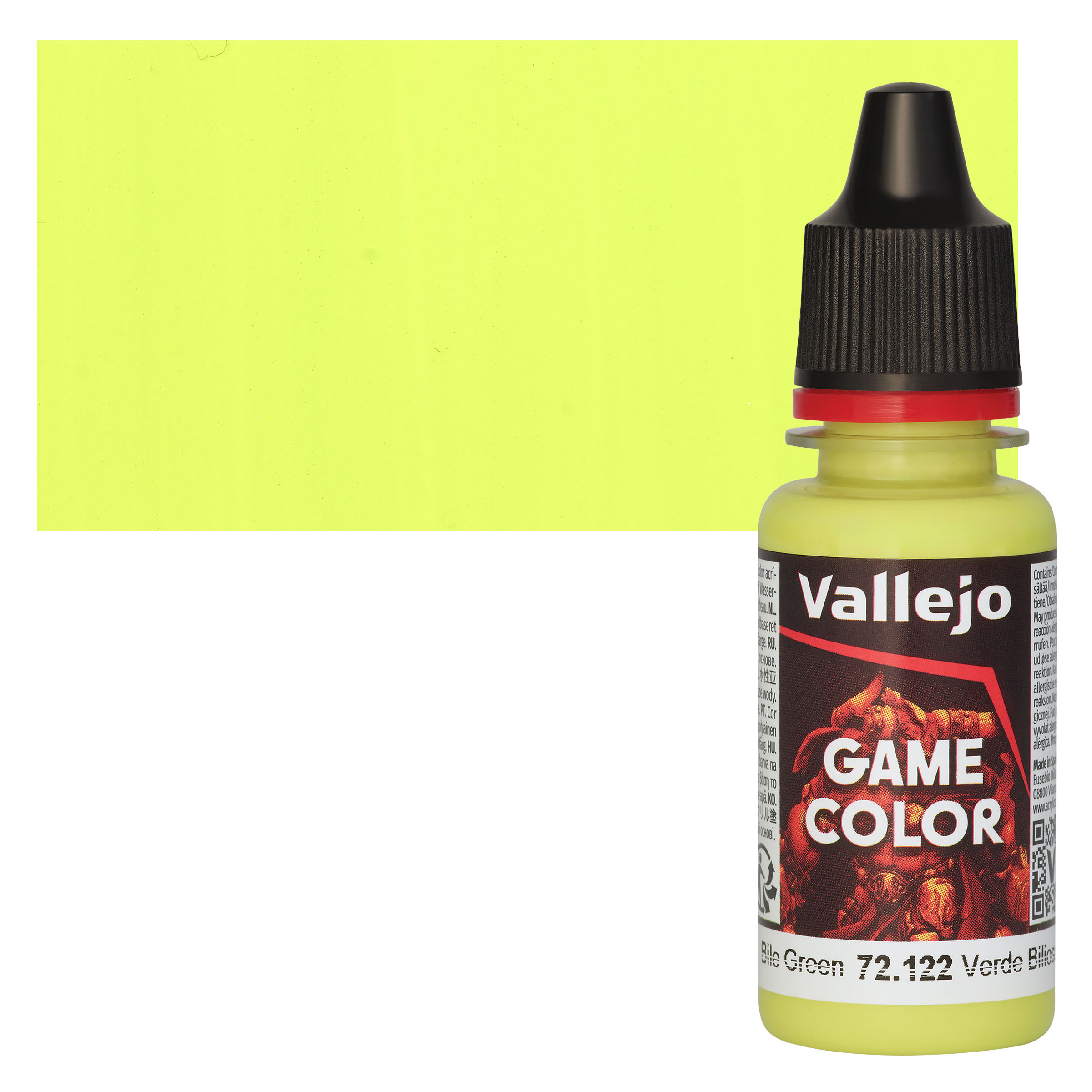 Vallejo Game Color Acrylic Paint - Bile Green, 18 ml
