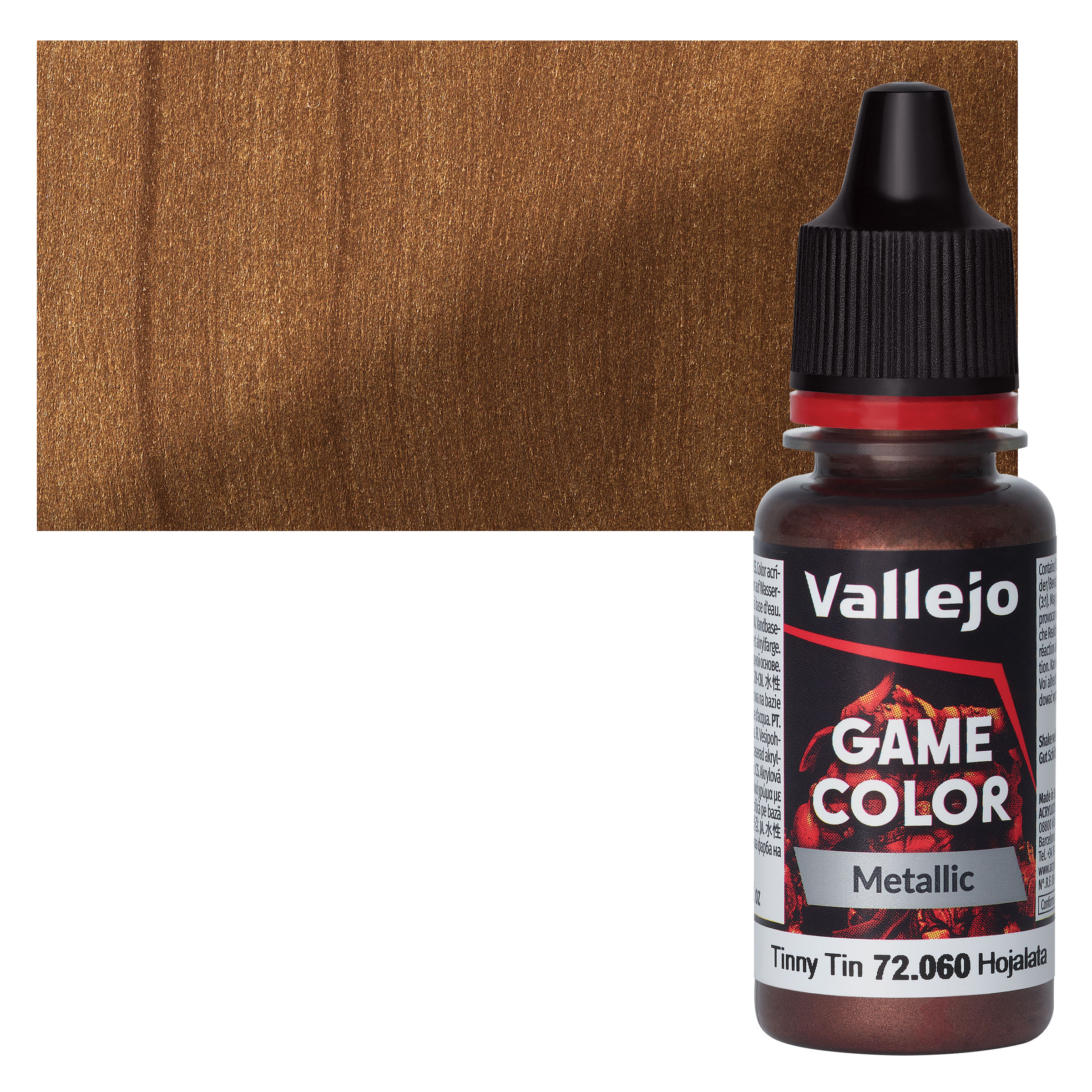 Vallejo Game Color Acrylic Paint - Tinny Tin, 18 ml