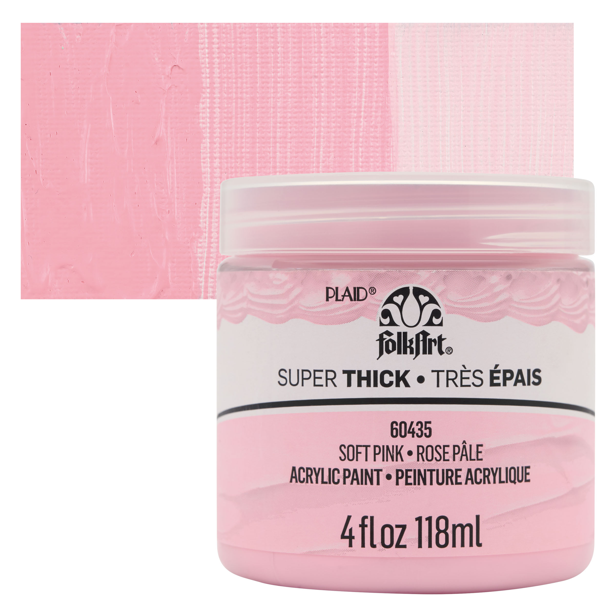 FolkArt Super Thick Acrylic Paint - Soft Pink, 4 oz jar